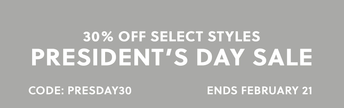 30% off Select Styles