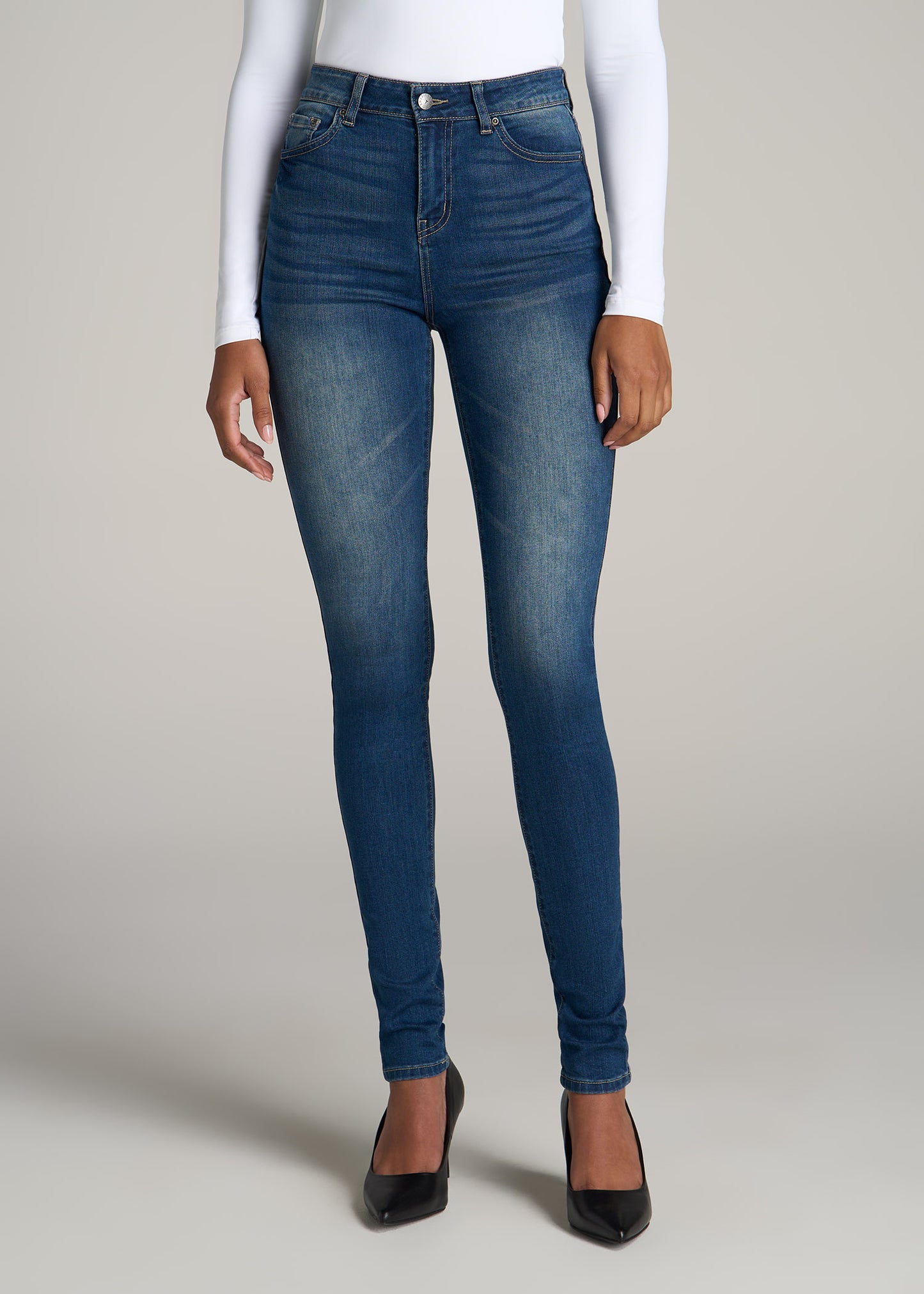 Georgia HIGH RISE SKINNY Tall Women's Jean in Classic Blue