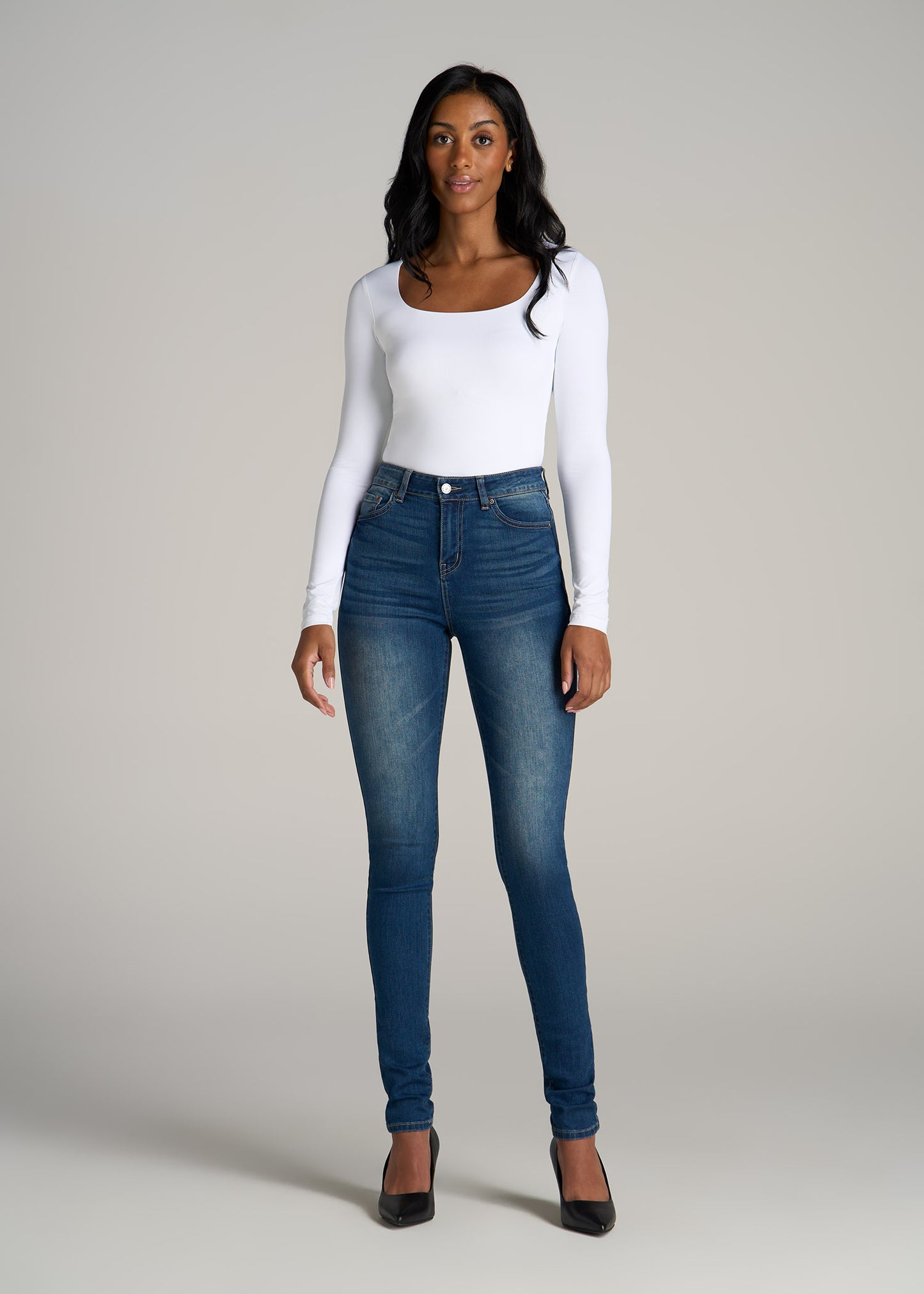 Georgia HIGH RISE SKINNY Tall Women's Jean in Classic Blue