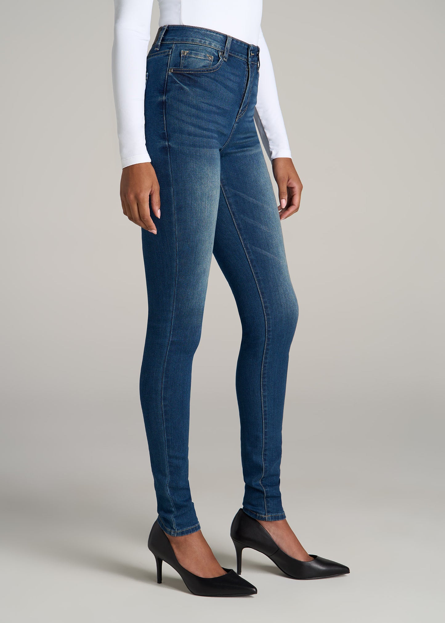 Georgia HIGH RISE SKINNY Tall Women's Jean in Classic Blue