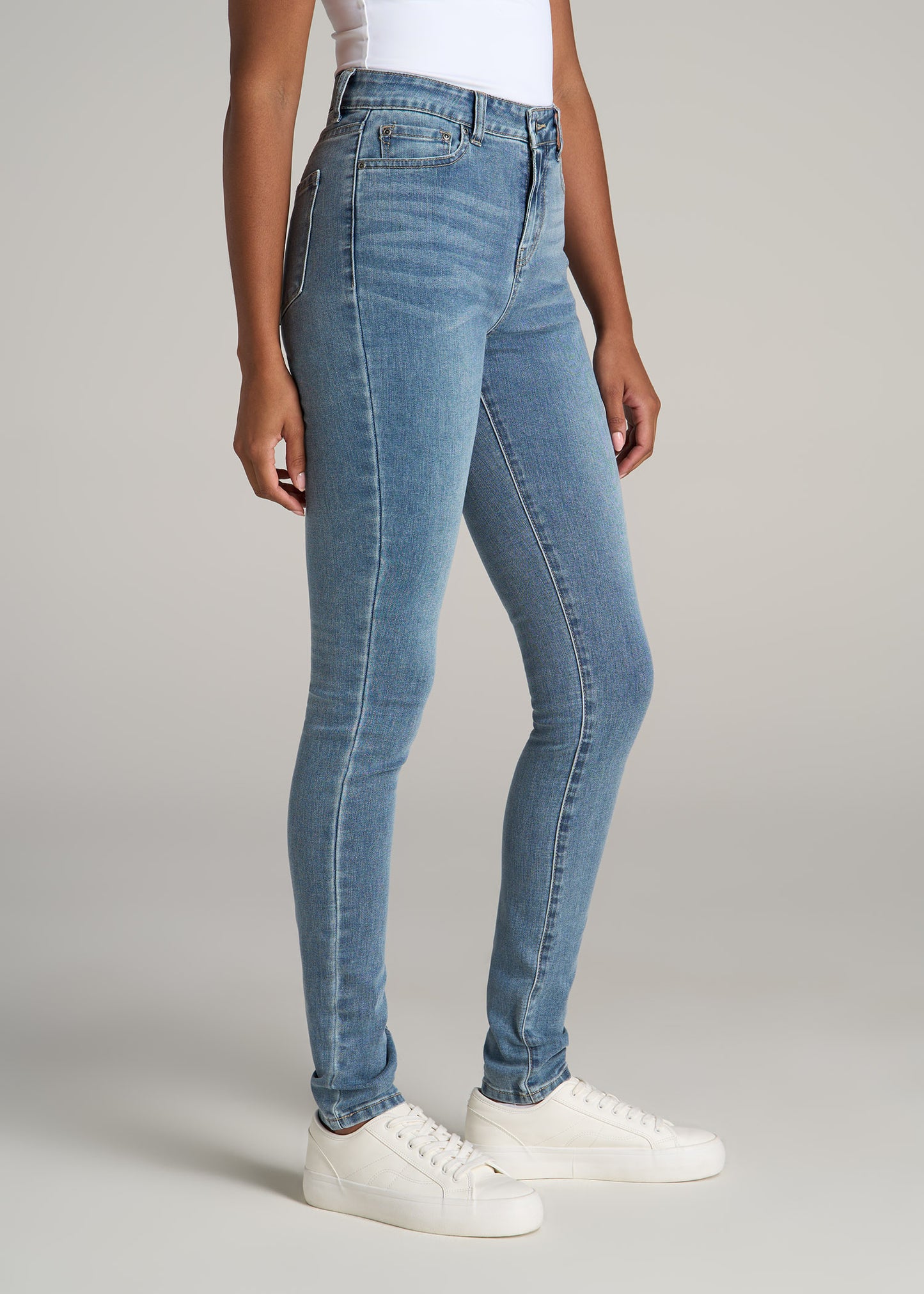 Georgia HIGH RISE SKINNY Tall Women's Jean in Monaco Faded