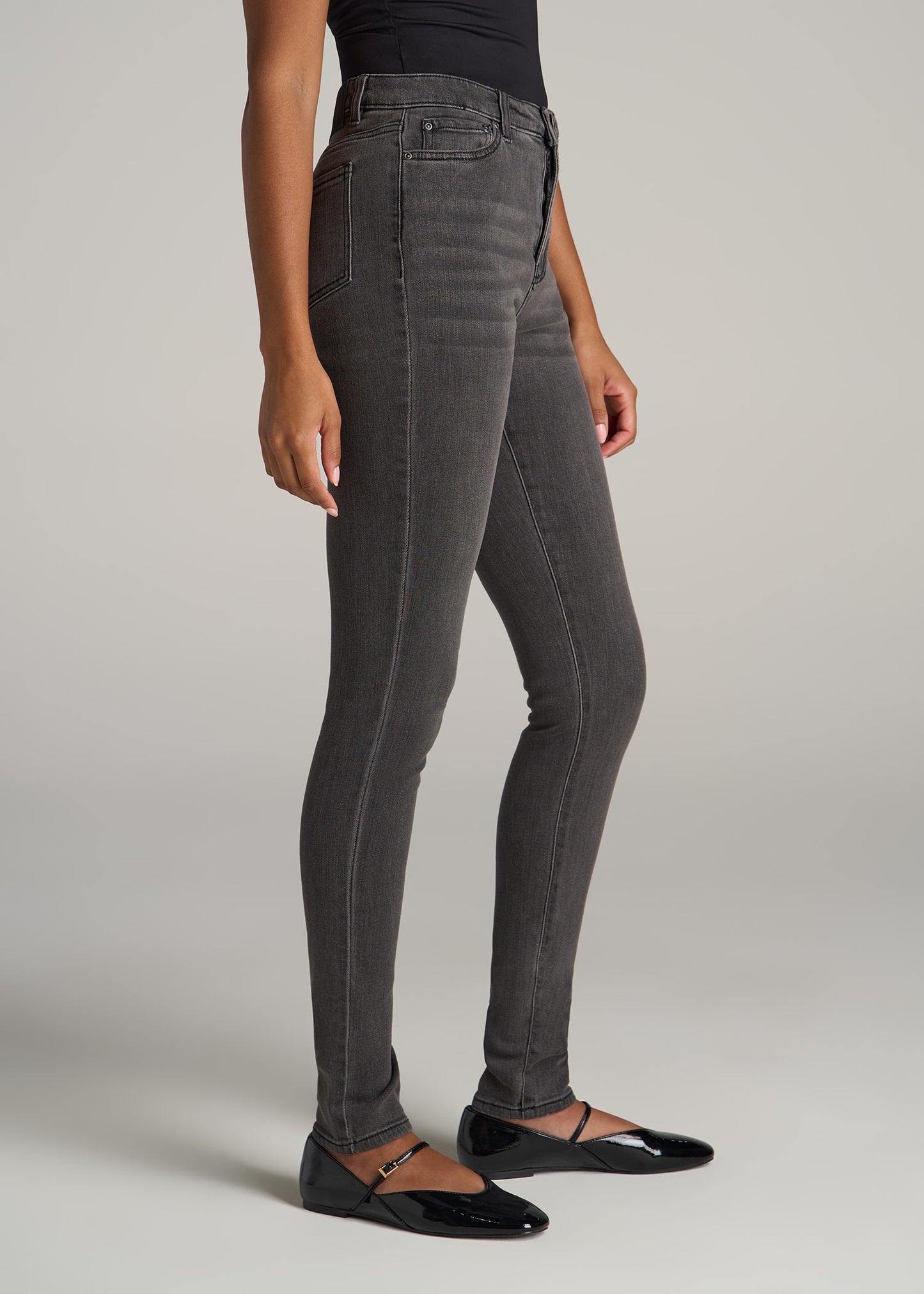 Georgia HIGH RISE SKINNY Tall Women's Jeans in True Grit Grey