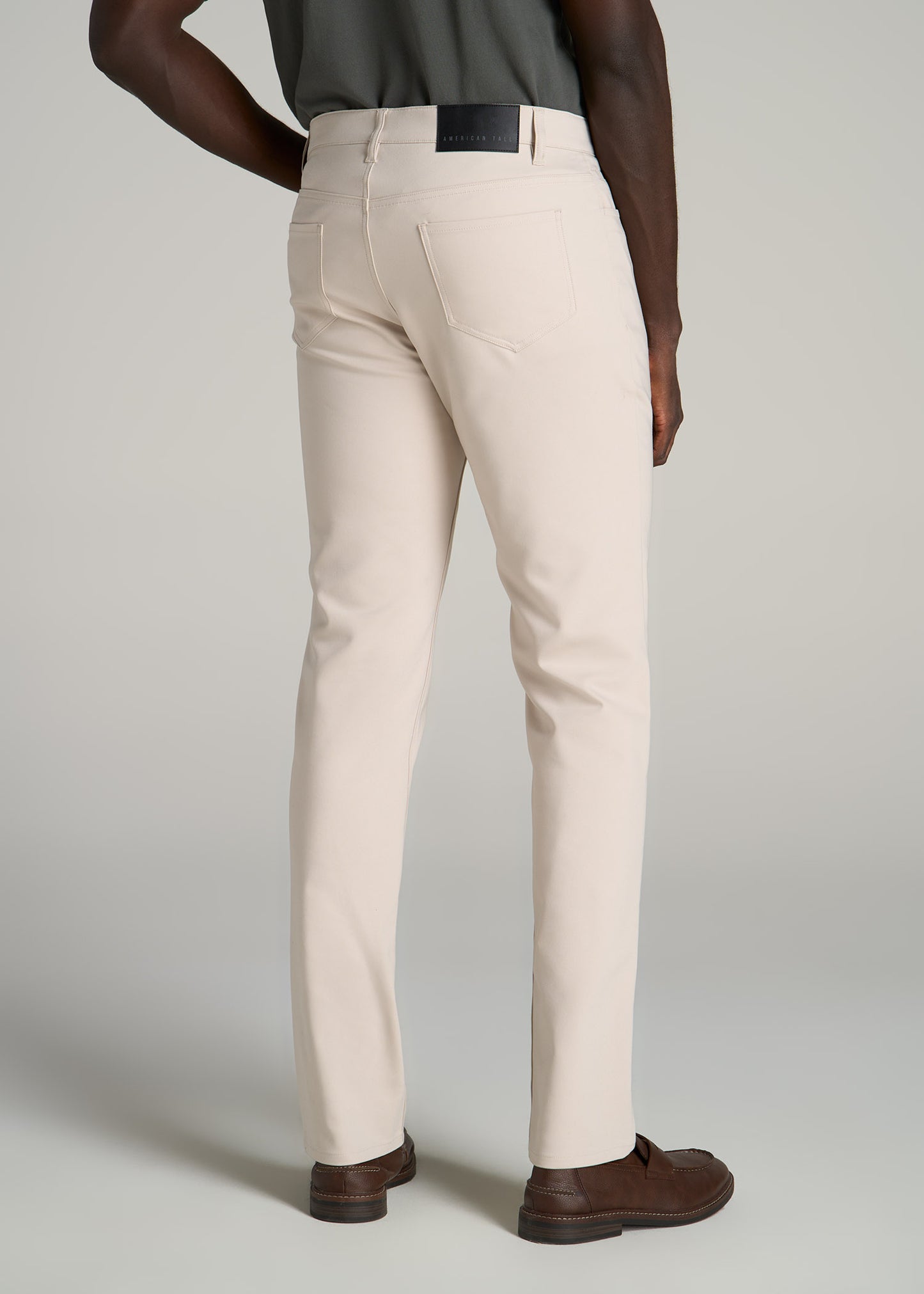 365 Stretch 5-Pocket TAPERED Pants for Tall Men in Soft Beige