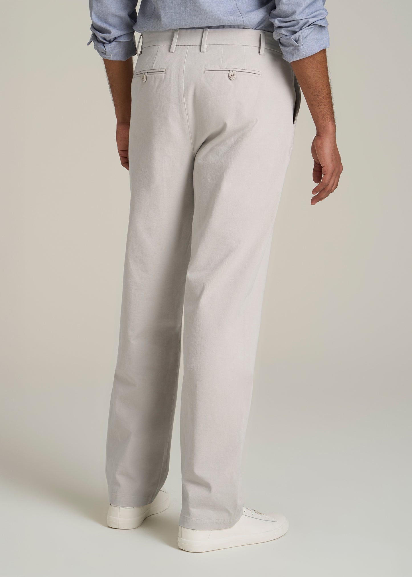 4 Way Stretch Commuter RELAXED Chino Pants for Tall Men in Drywall Tan