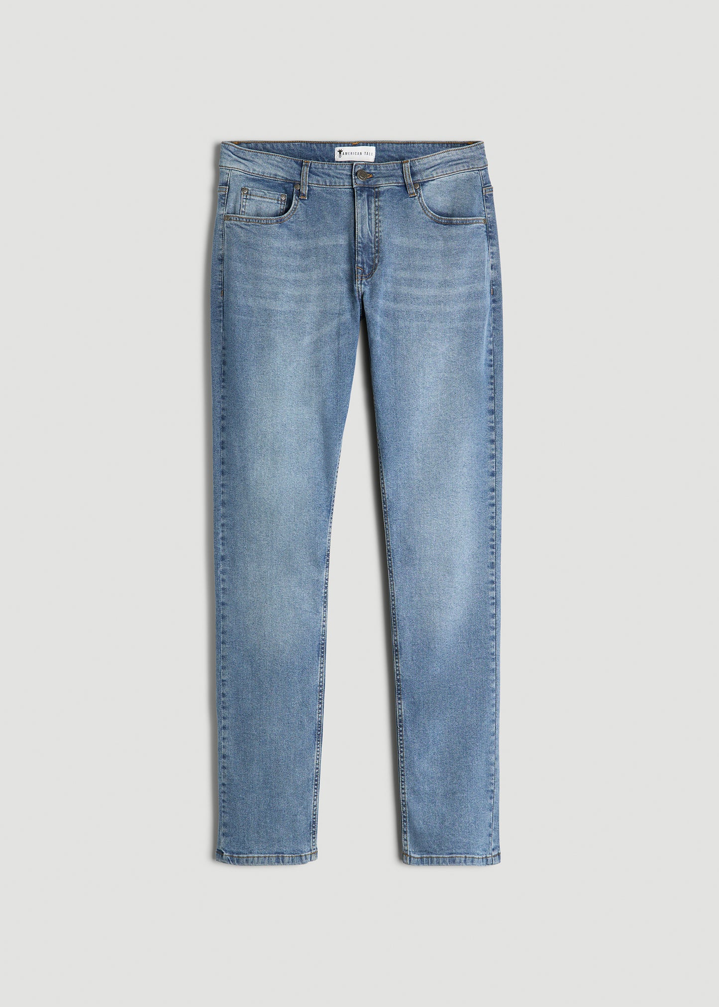 A.T. Basics Men's Carman Tapered fit Jeans for Tall Men in Tufts Blue