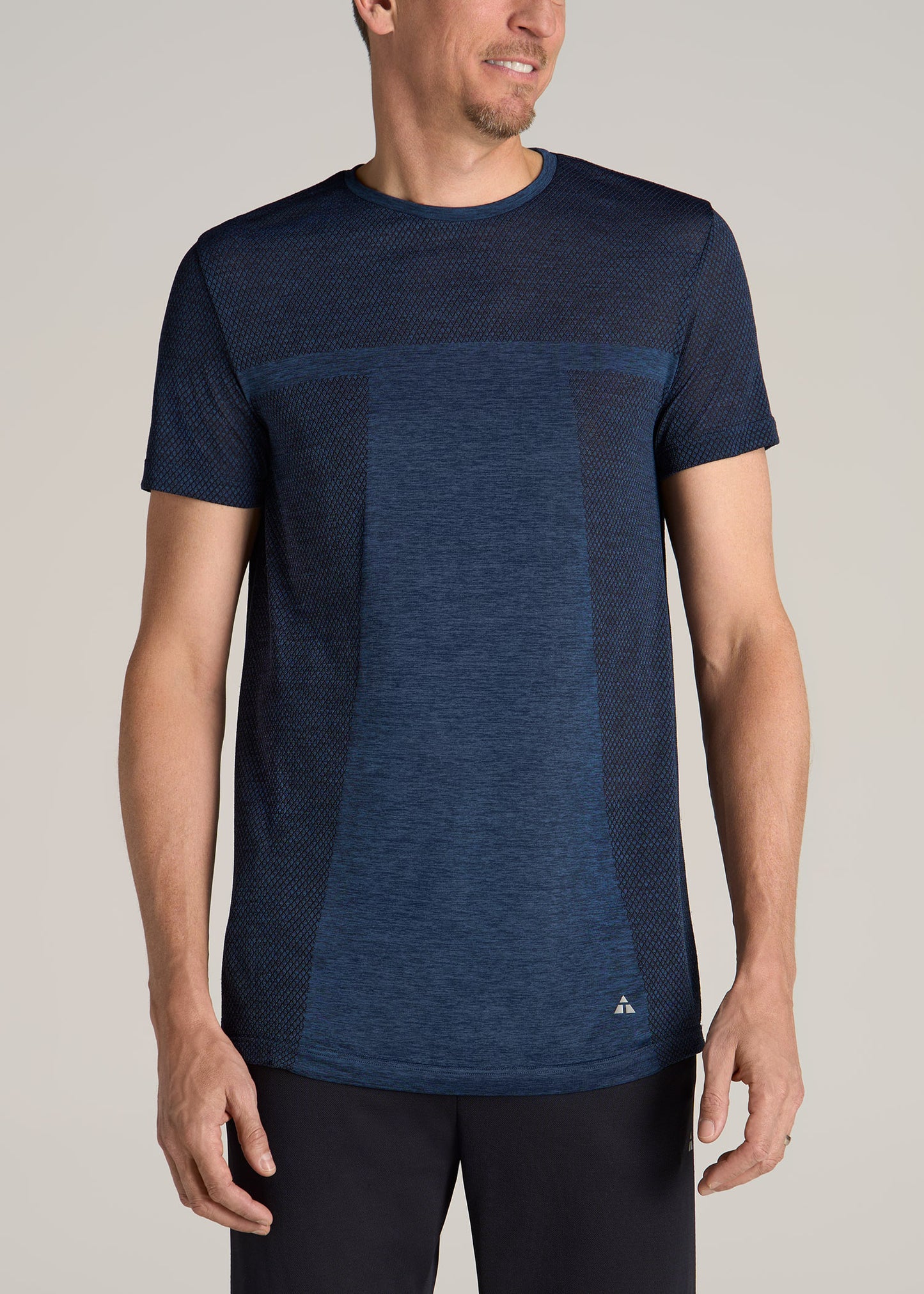 A.T. Performance MODERN-FIT Engineered Athletic Tall Tee in Navy Mix