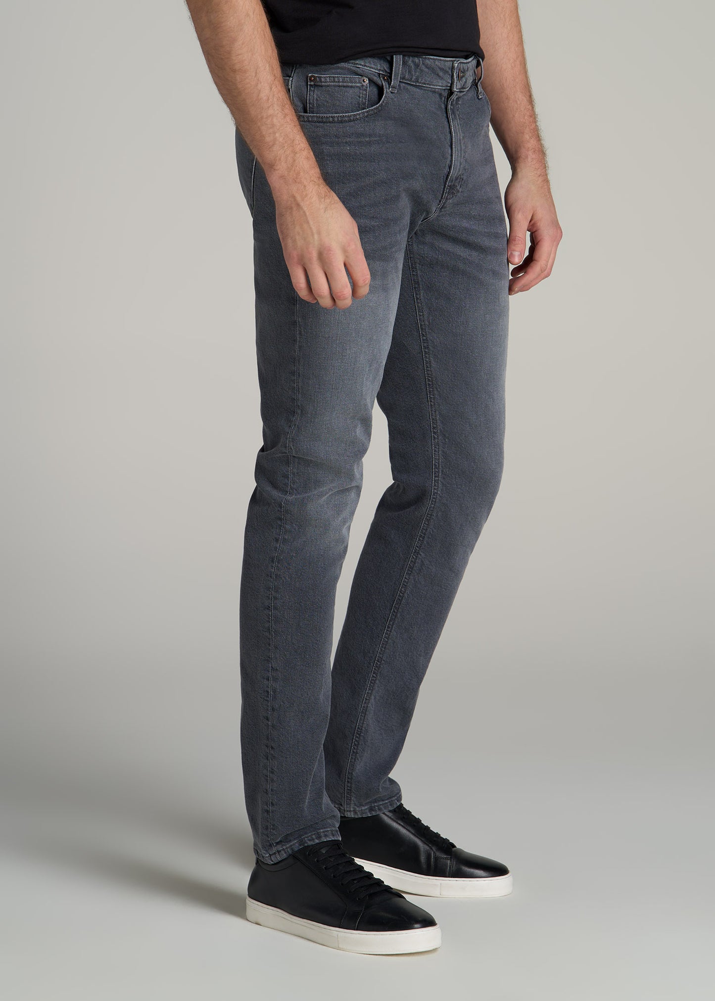 Americana Collection Carman Tapered Fit Jeans For Tall Men in Wolf Grey