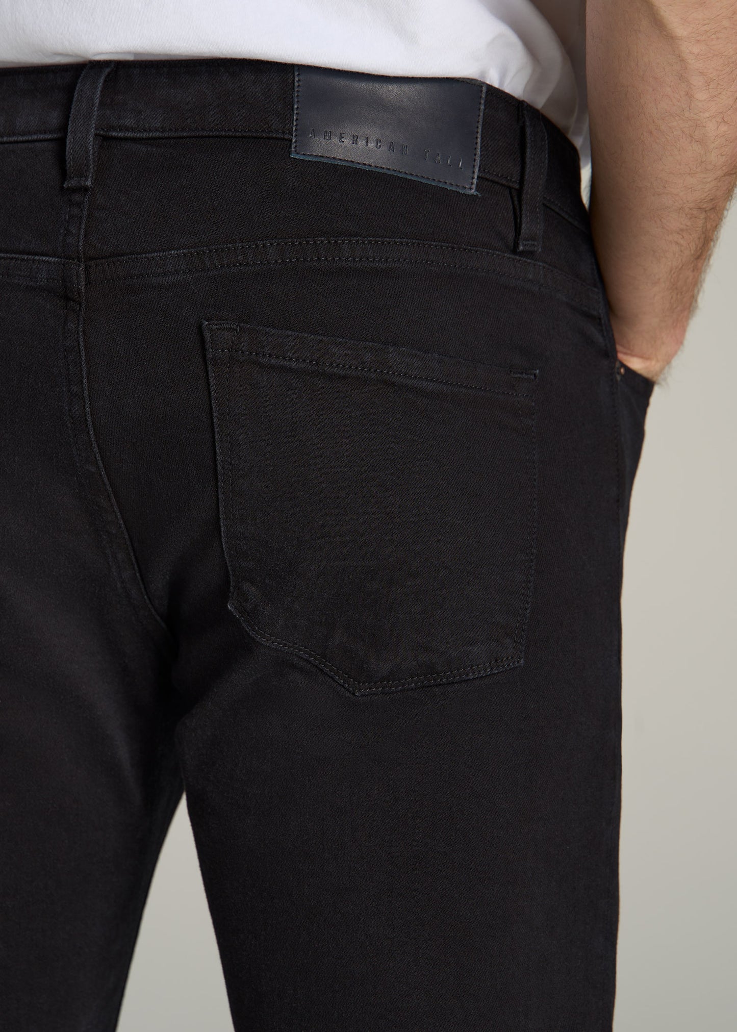 Americana Collection Dylan Slim Fit Jeans For Tall Men in Lark Black