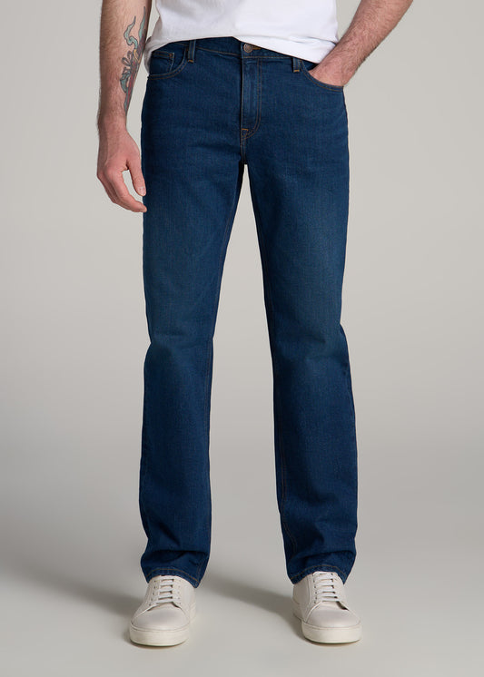 Americana Collection J1 Straight Fit Jeans For Tall Men in Crown Blue