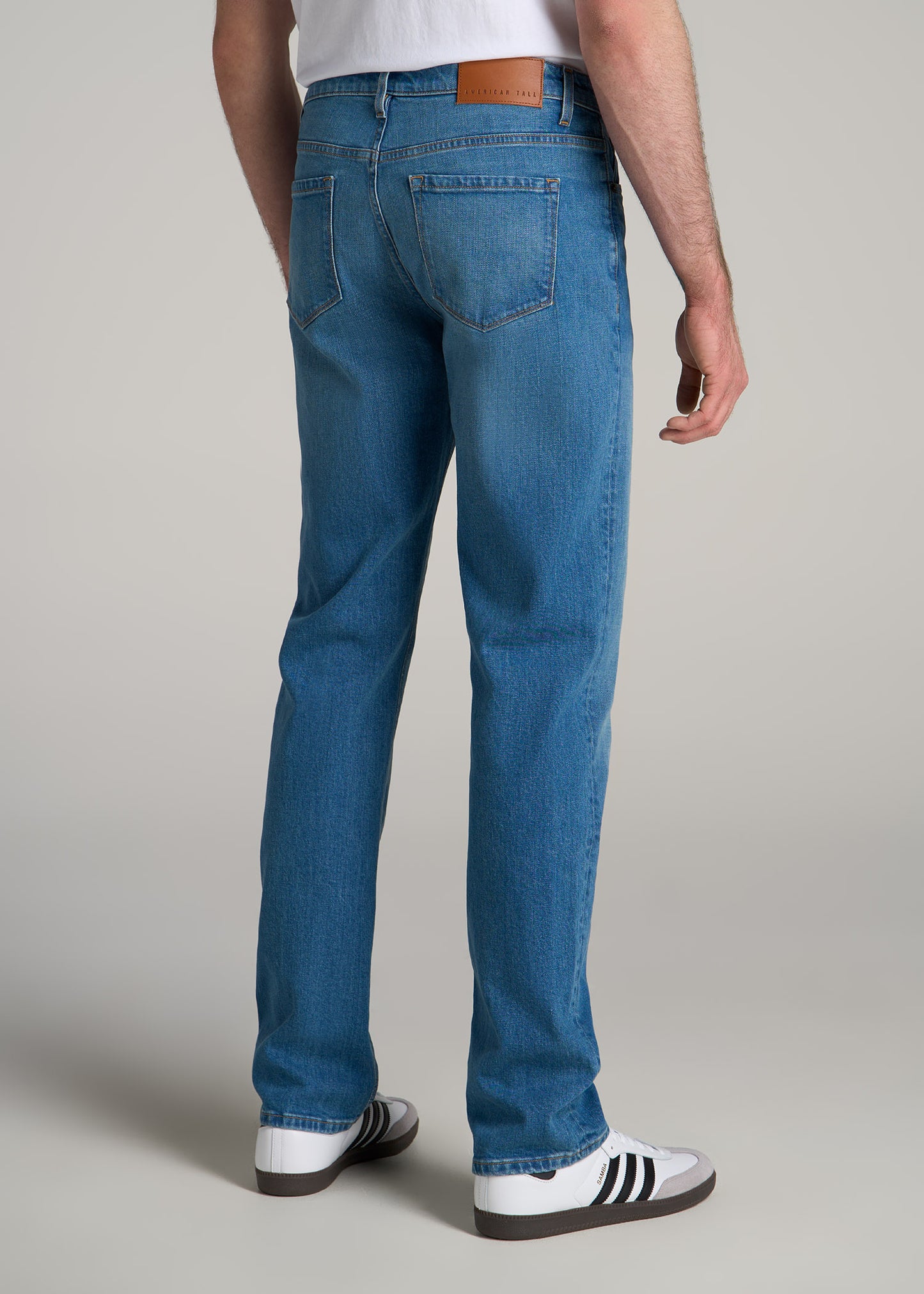 Americana Collection J1 Straight Fit Jeans For Tall Men in Sail Blue