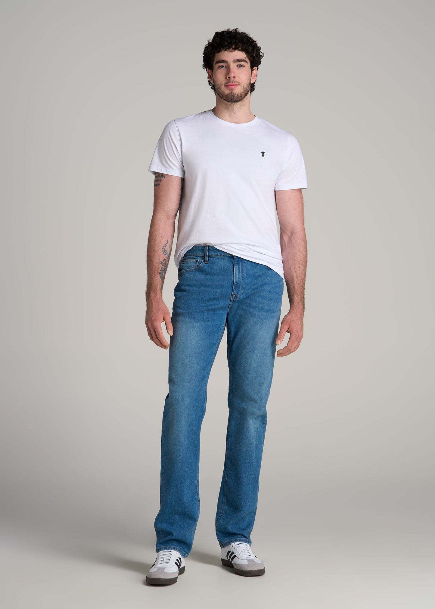 Americana Collection J1 Straight Fit Jeans For Tall Men in Sail Blue