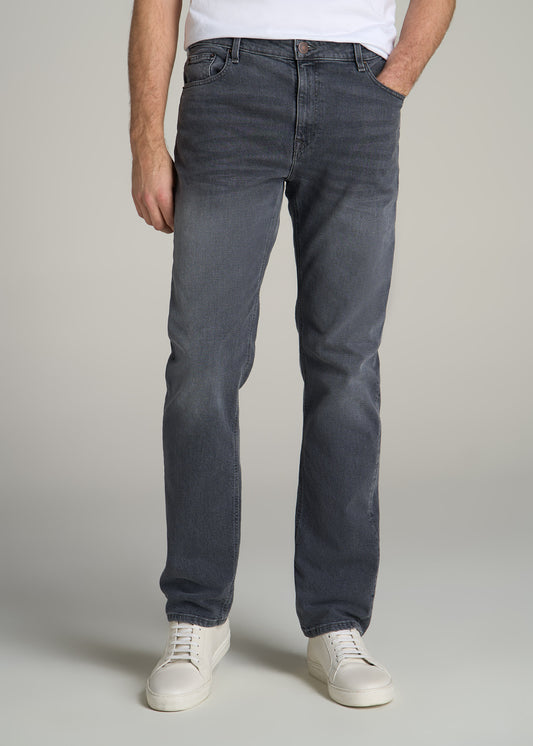 Americana Collection J1 Straight Fit Jeans For Tall Men in Wolf Grey