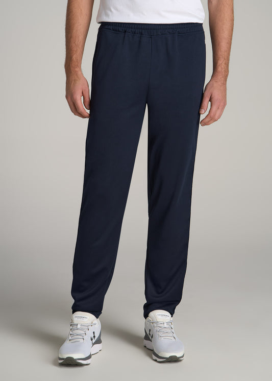 Athletic Stripe Pants for Tall Men in Navy