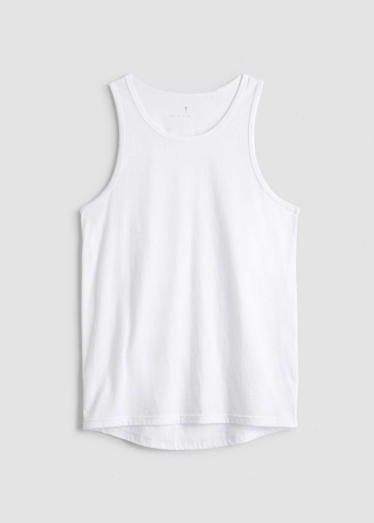 The Essential Beach Tank in White - Men's Tall Tank Tops