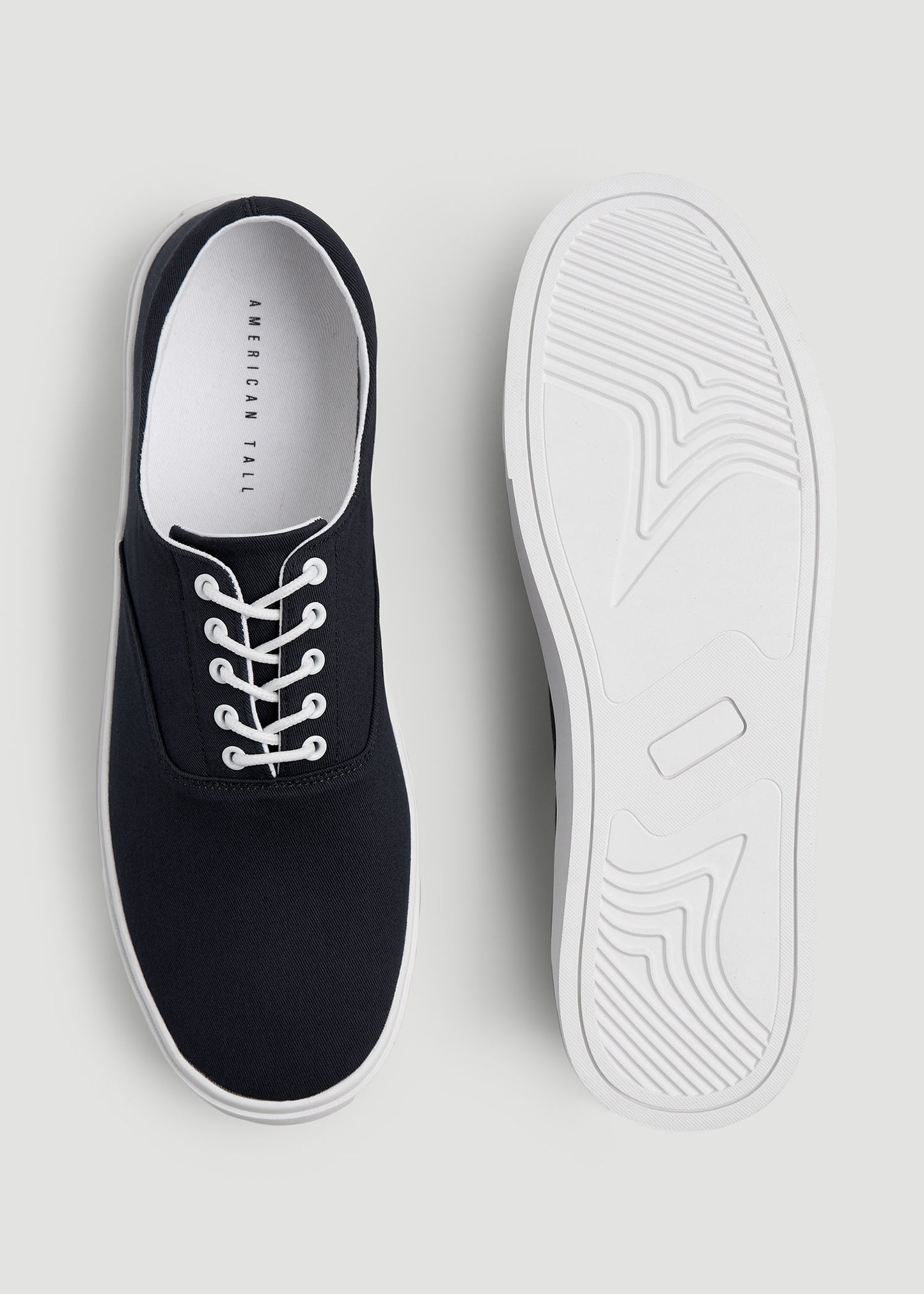 Canvas Sneaker for Tall Men in Black