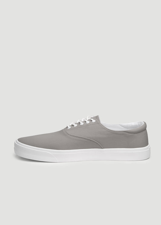 Canvas Sneaker for Tall Men in Grey