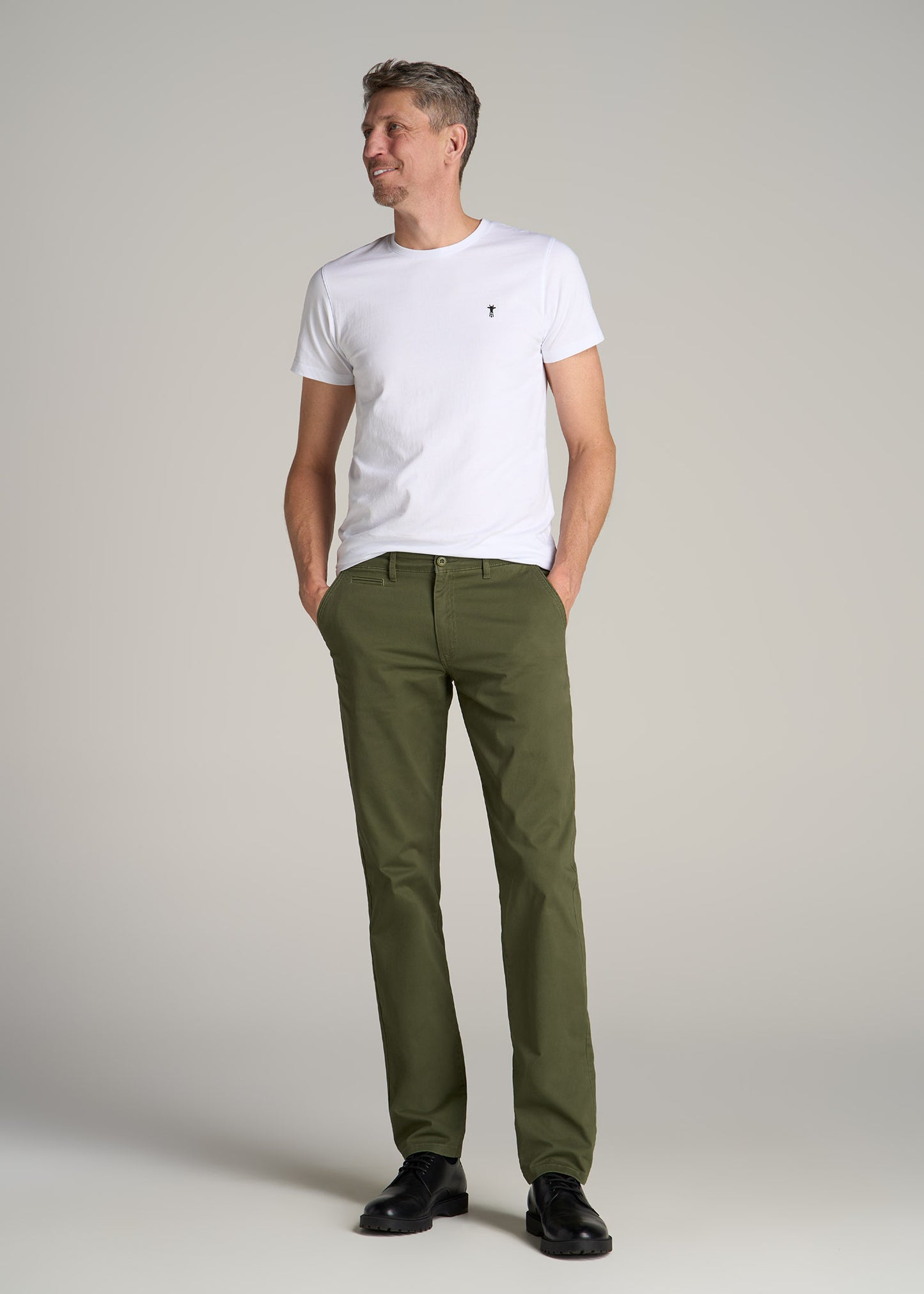 Carman TAPERED Chinos in Bright Olive - Pants for Tall Men