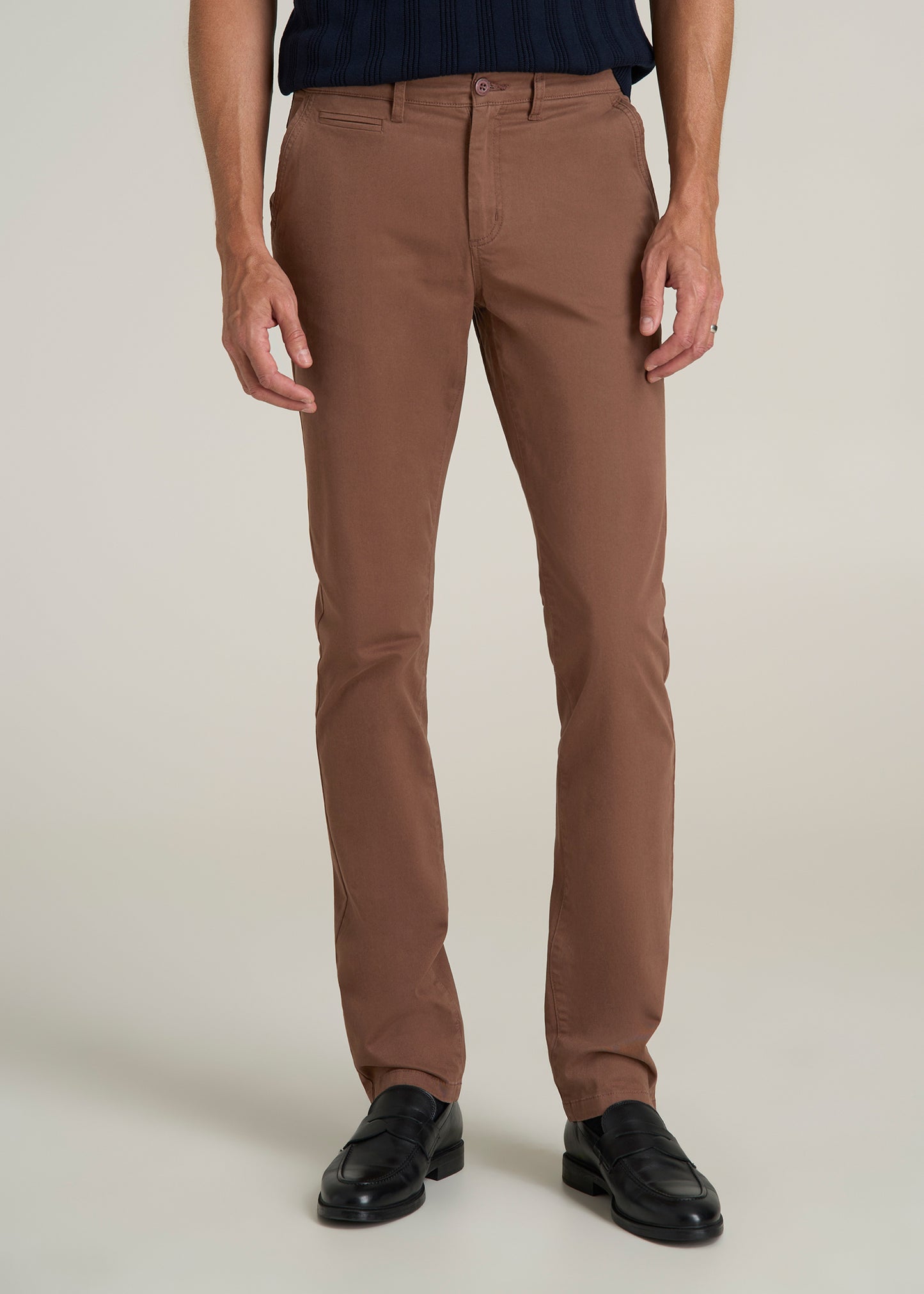 Carman TAPERED Chinos in Otter Brown - Pants for Tall Men