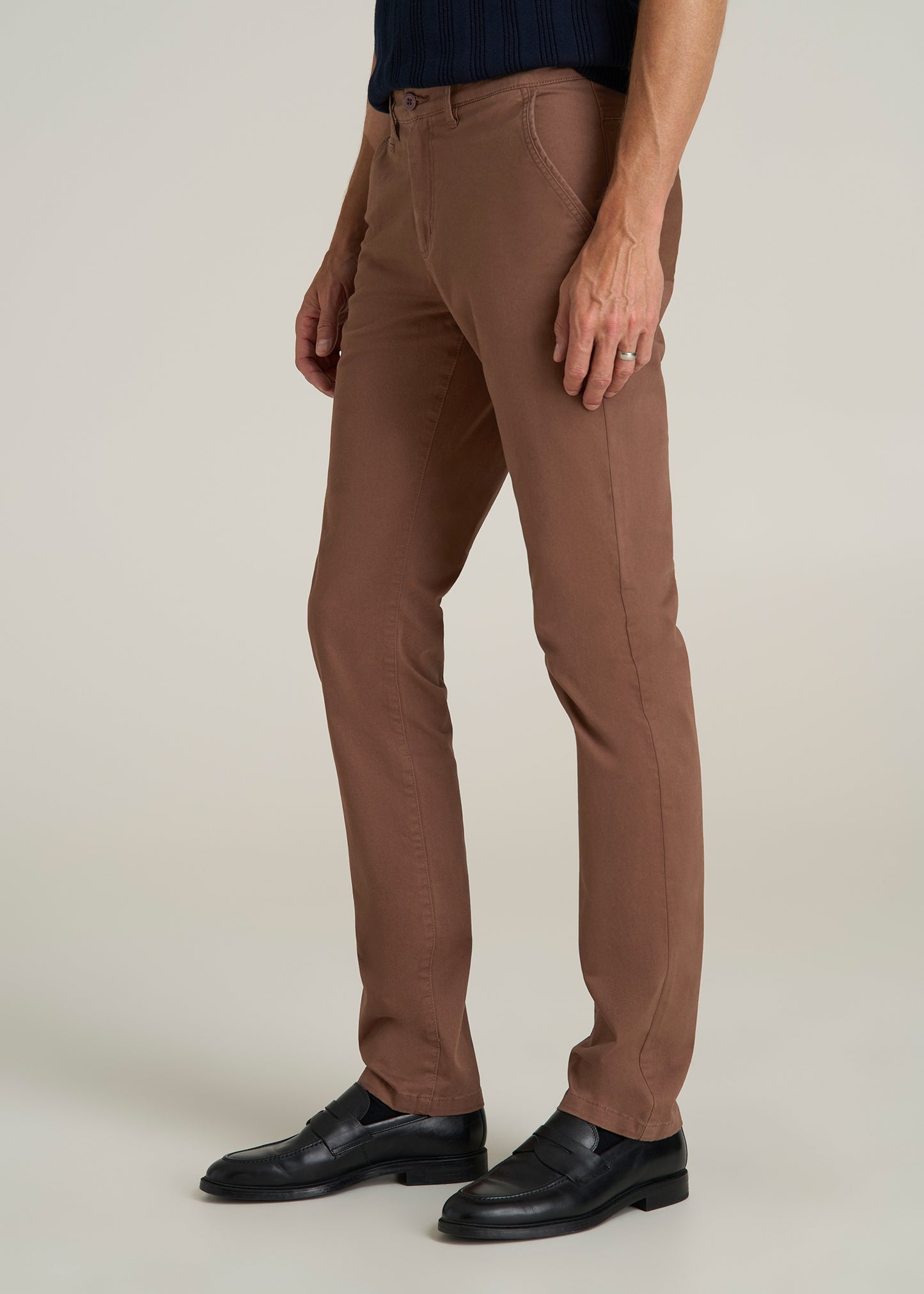 Carman TAPERED Chinos in Otter Brown - Pants for Tall Men