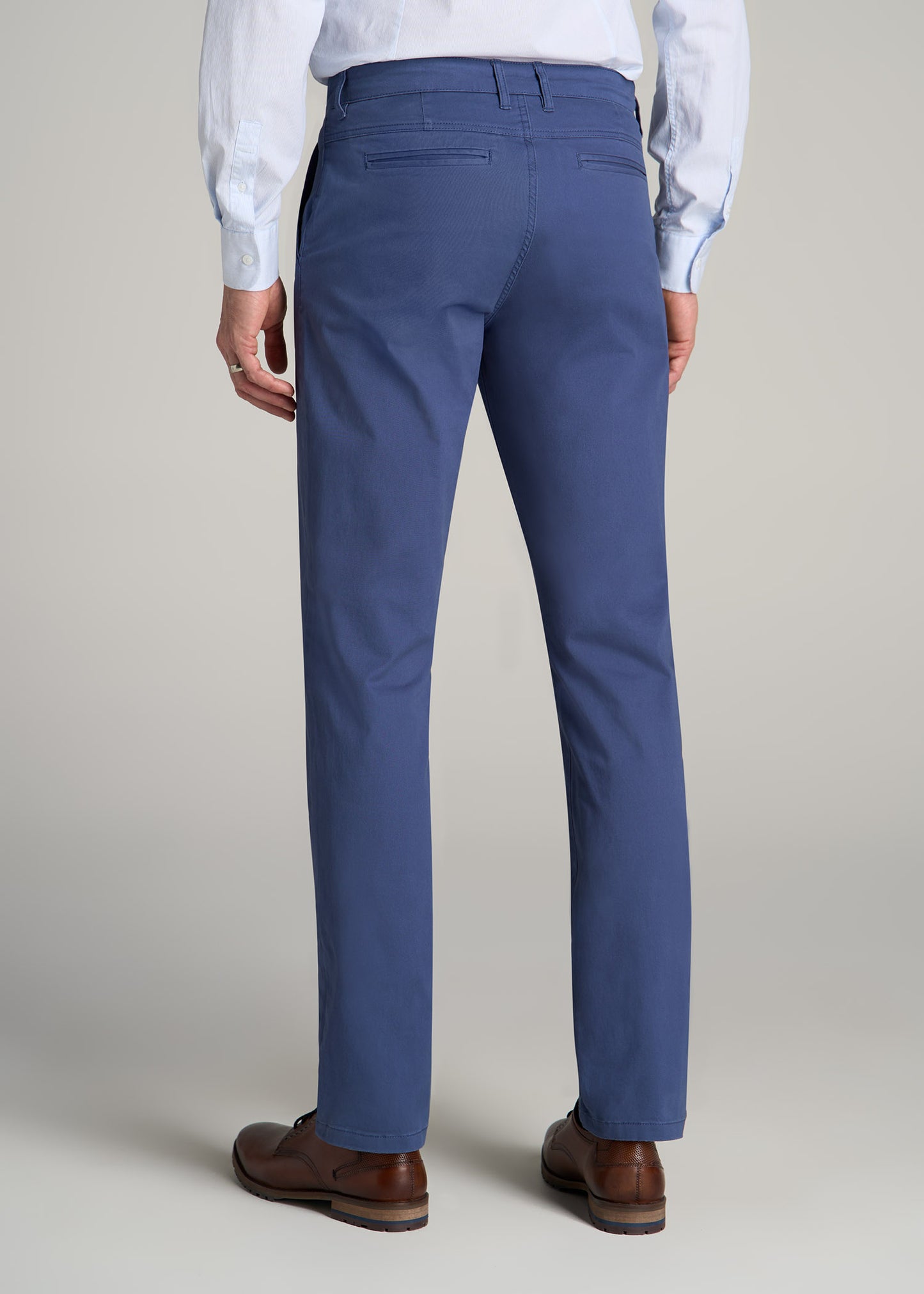 Carman TAPERED Chinos in Steel Blue - Pants for Tall Men