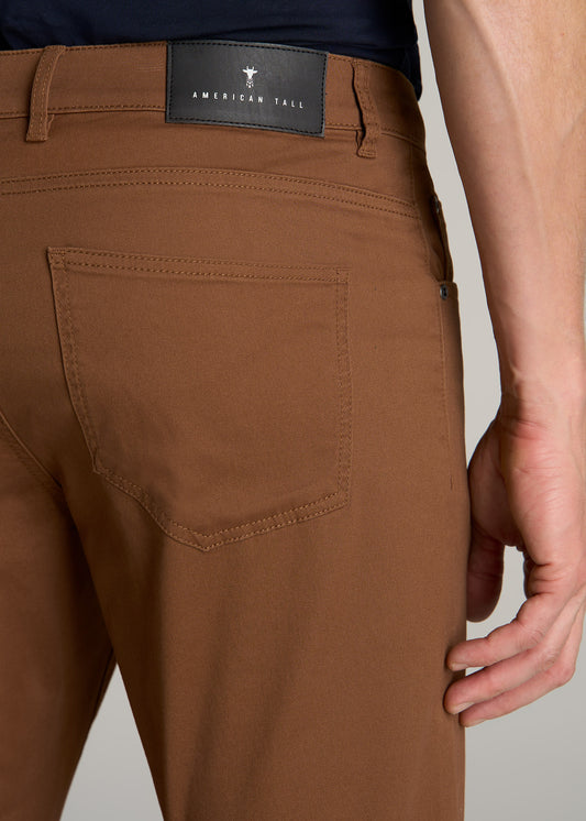 Carman TAPERED Fit Five Pocket Pants for Tall Men in Nutshell