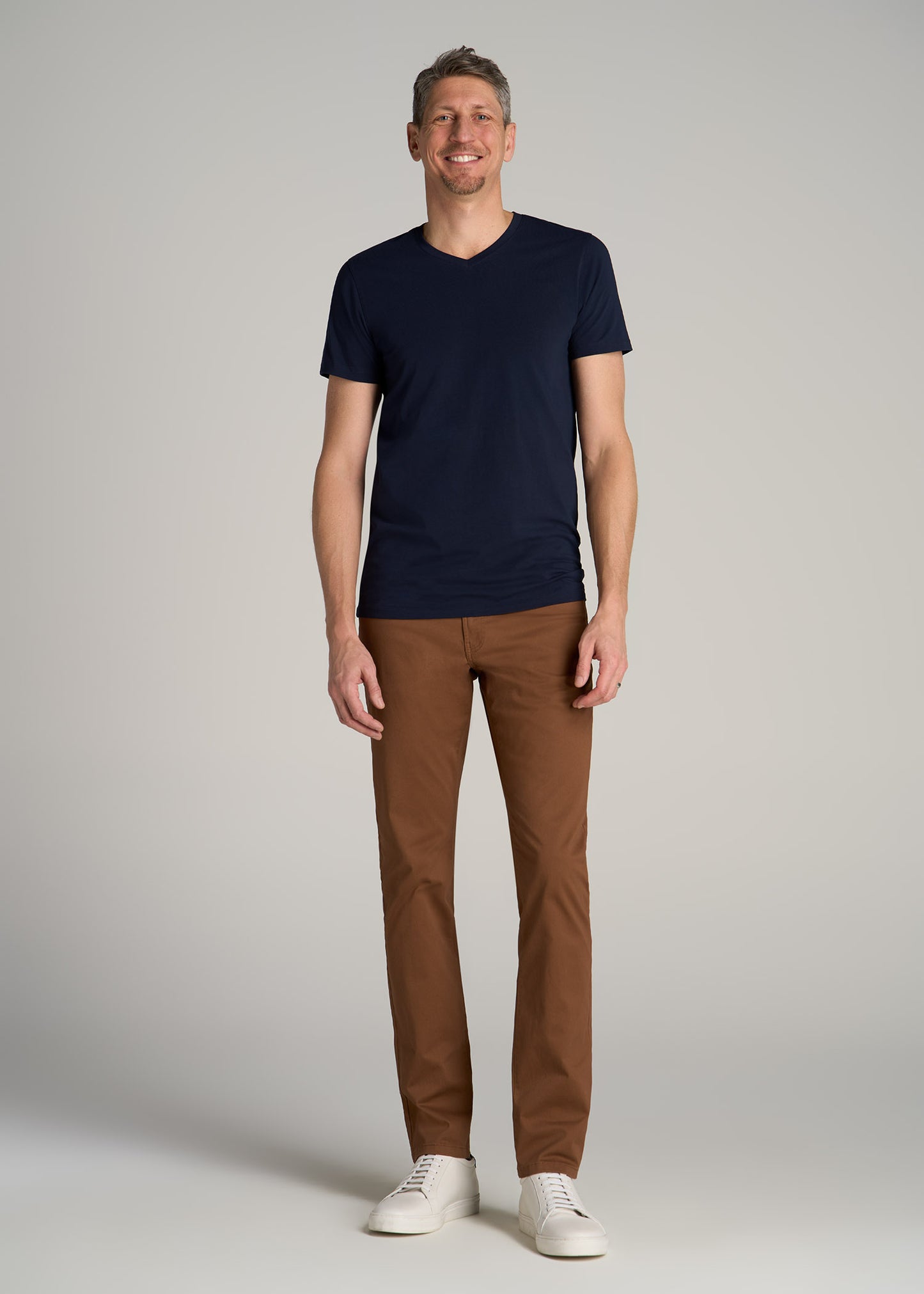 Carman TAPERED Fit Five Pocket Pants for Tall Men in Nutshell