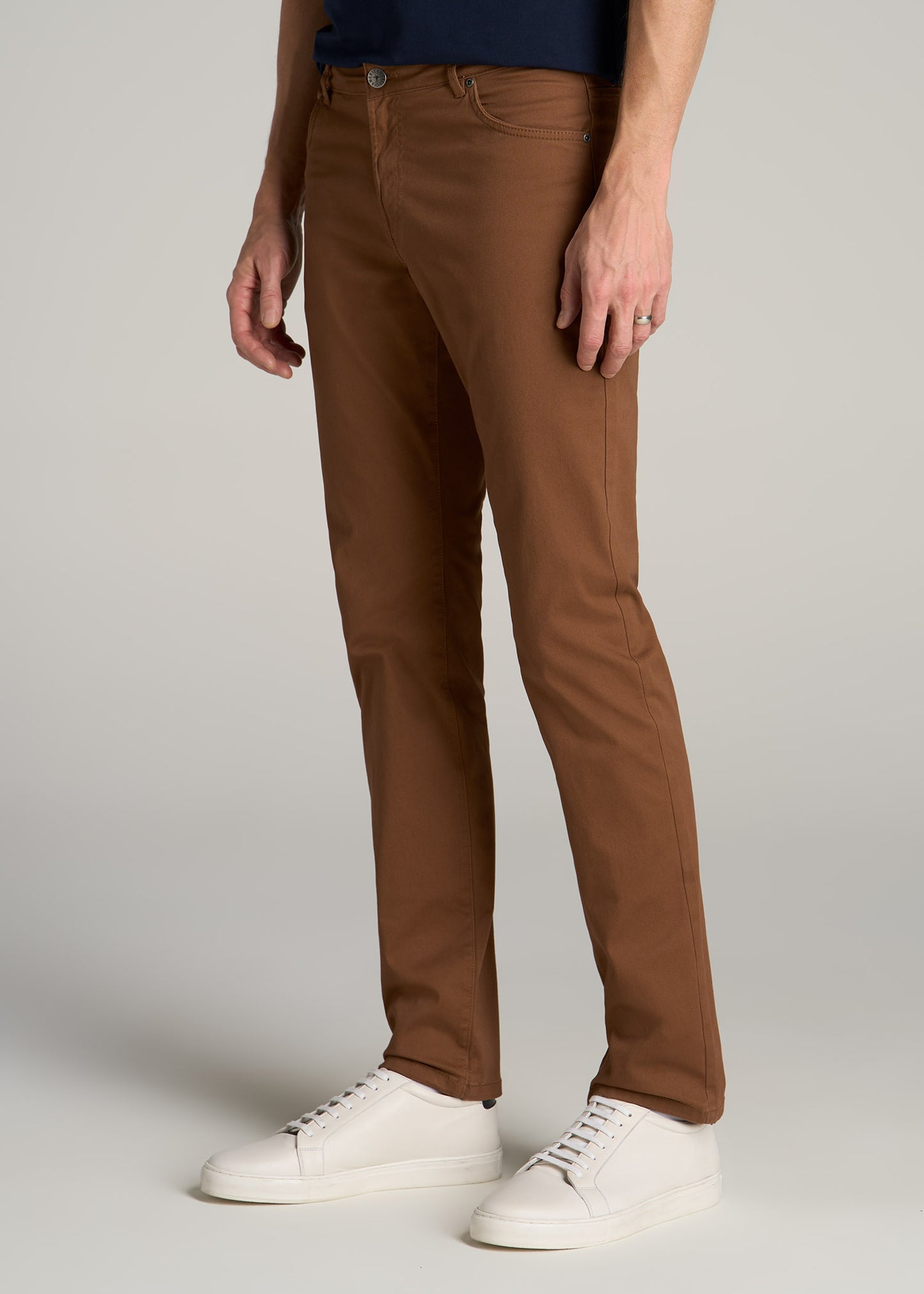 Carman TAPERED Fit Five Pocket Pants for Tall Men in Nutshell