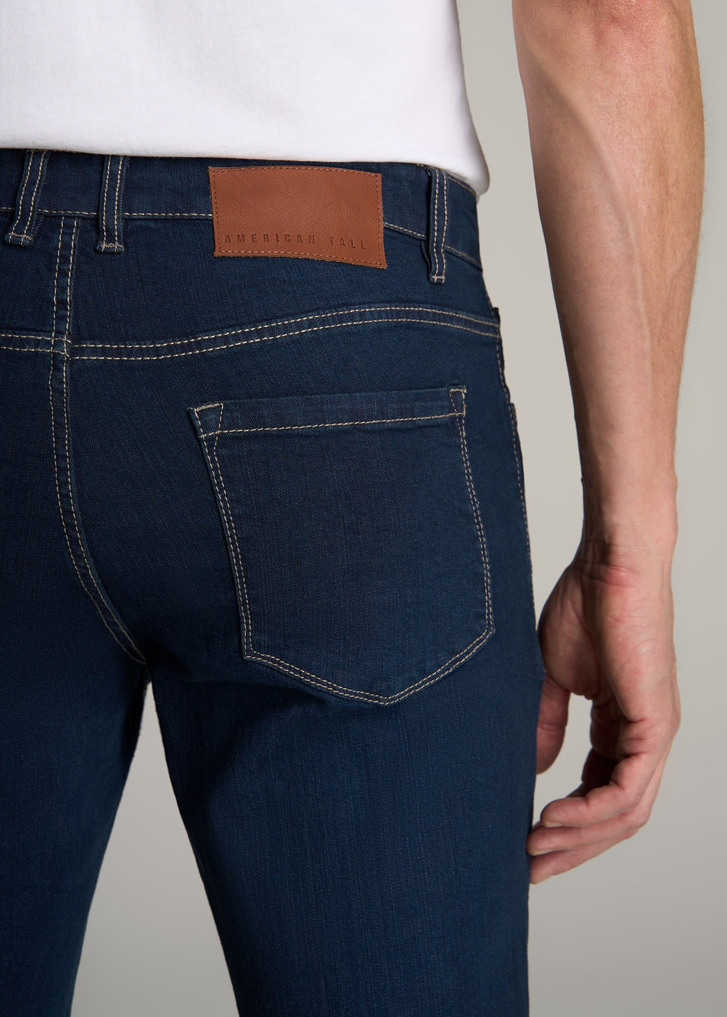 Carman TAPERED Jeans for Tall Men in Blue-Steel