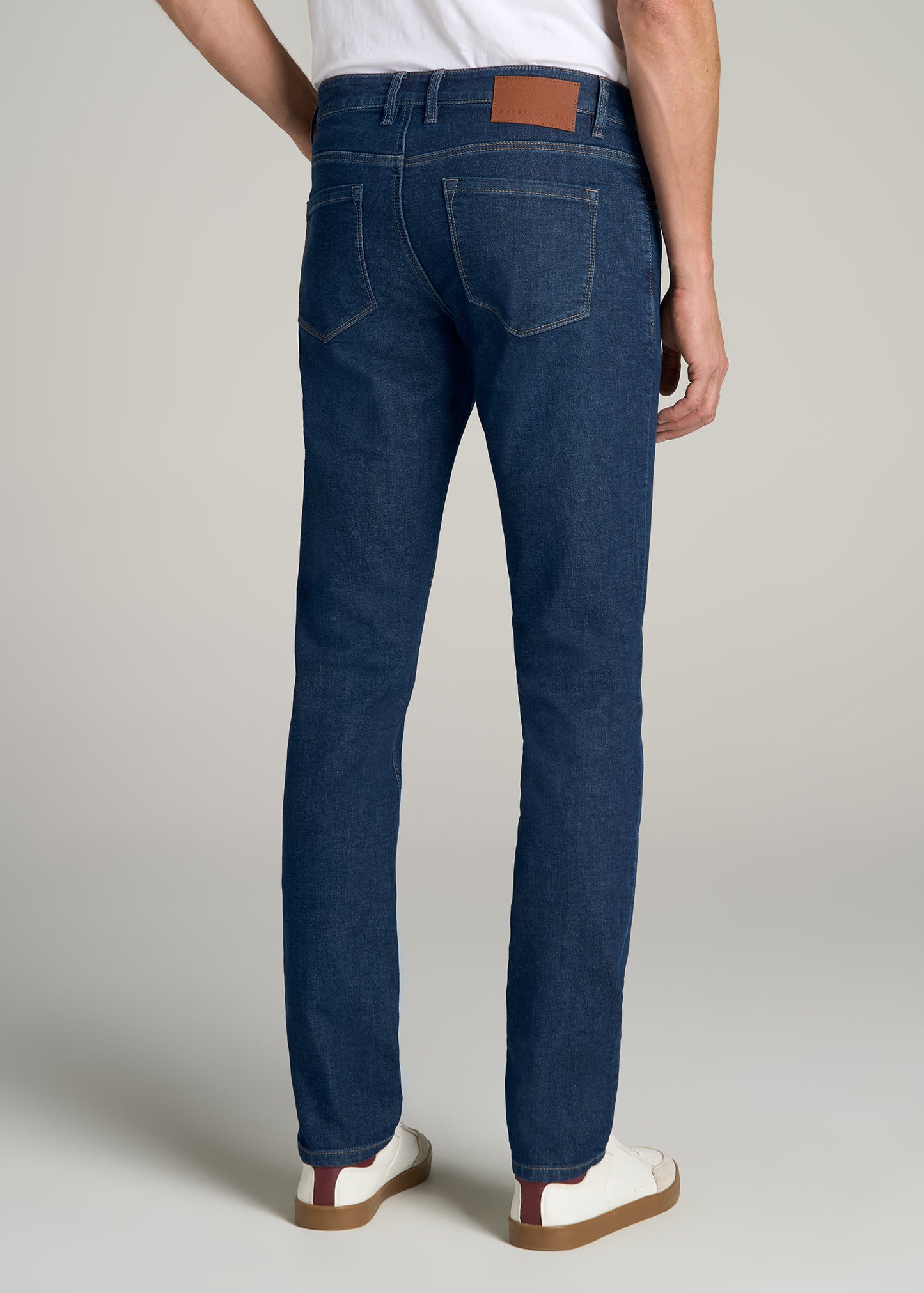 Carman TAPERED Fleeced Jeans for Tall Men in Colorado Blue Wash