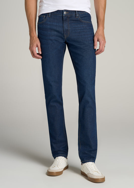 Carman TAPERED Fleeced Jeans for Tall Men in Colorado Blue Wash