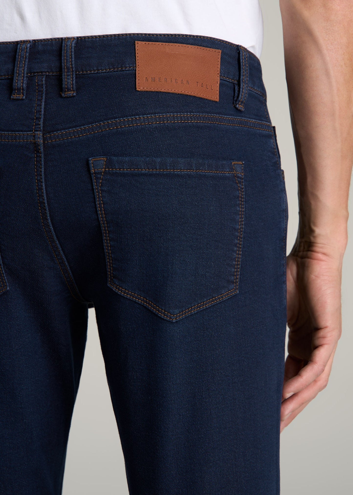 Carman TAPERED Fleeced Jeans for Tall Men in Rockies Blue