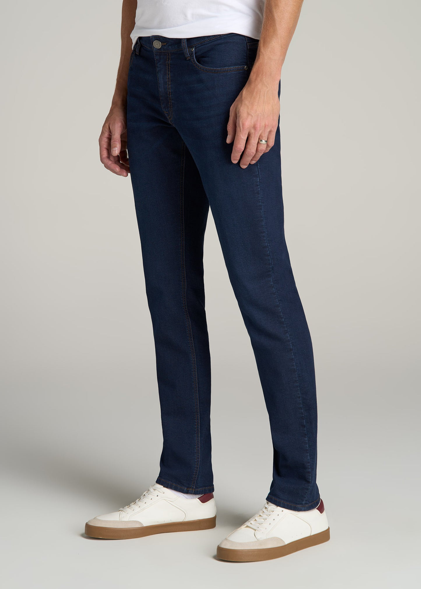 Carman TAPERED Fleeced Jeans for Tall Men in Rockies Blue