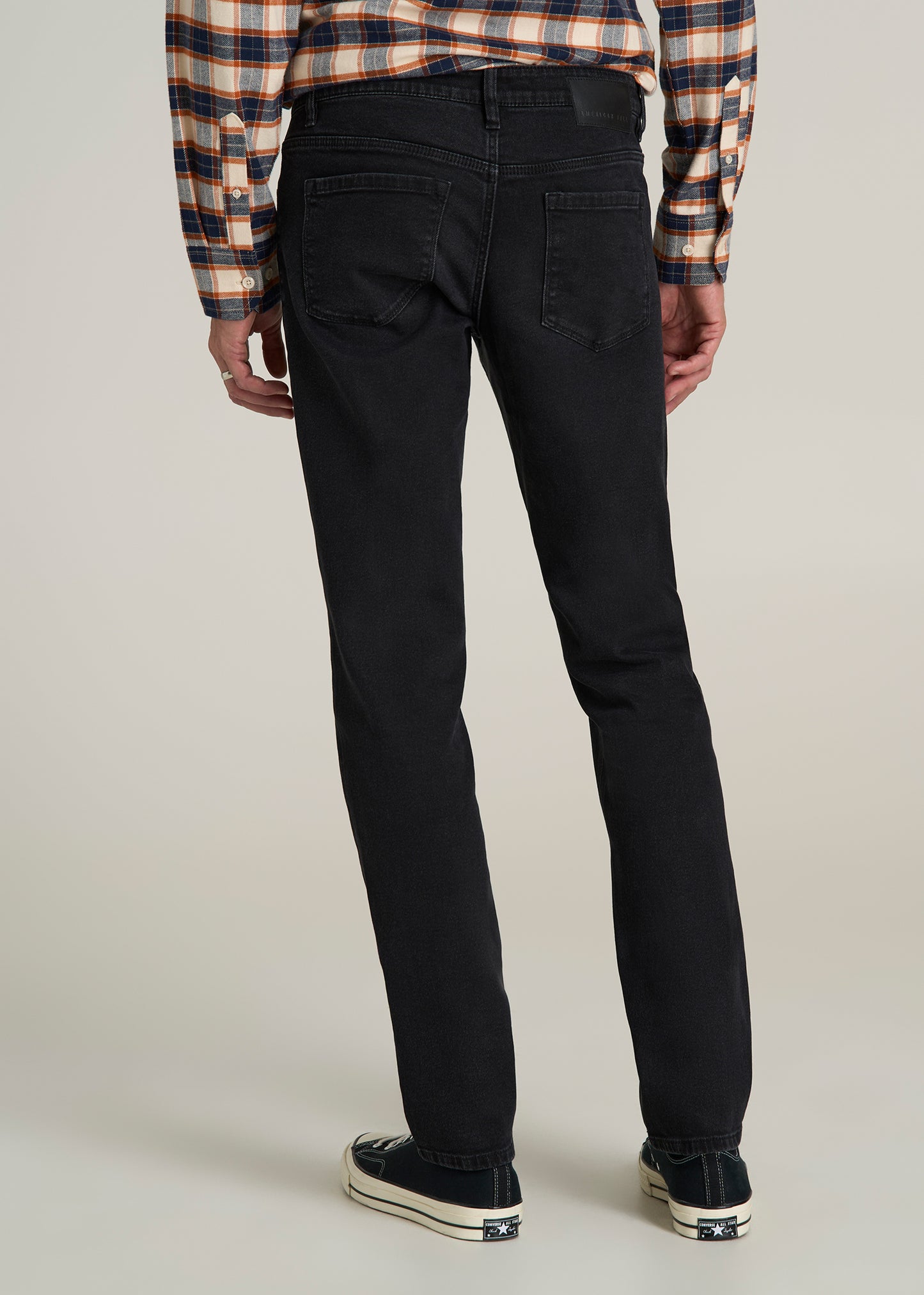 Carman TAPERED Jeans for Tall Men in Onyx Black Wash