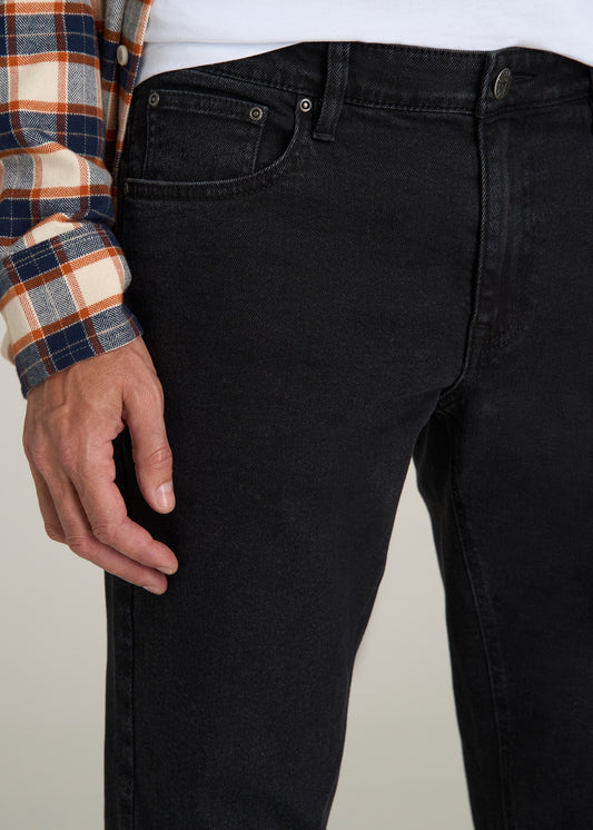 Carman TAPERED Jeans for Tall Men in Onyx Black Wash