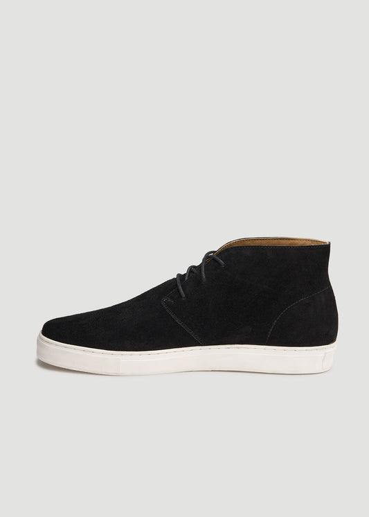 Chukka Sneaker Boots for Tall Men in Black