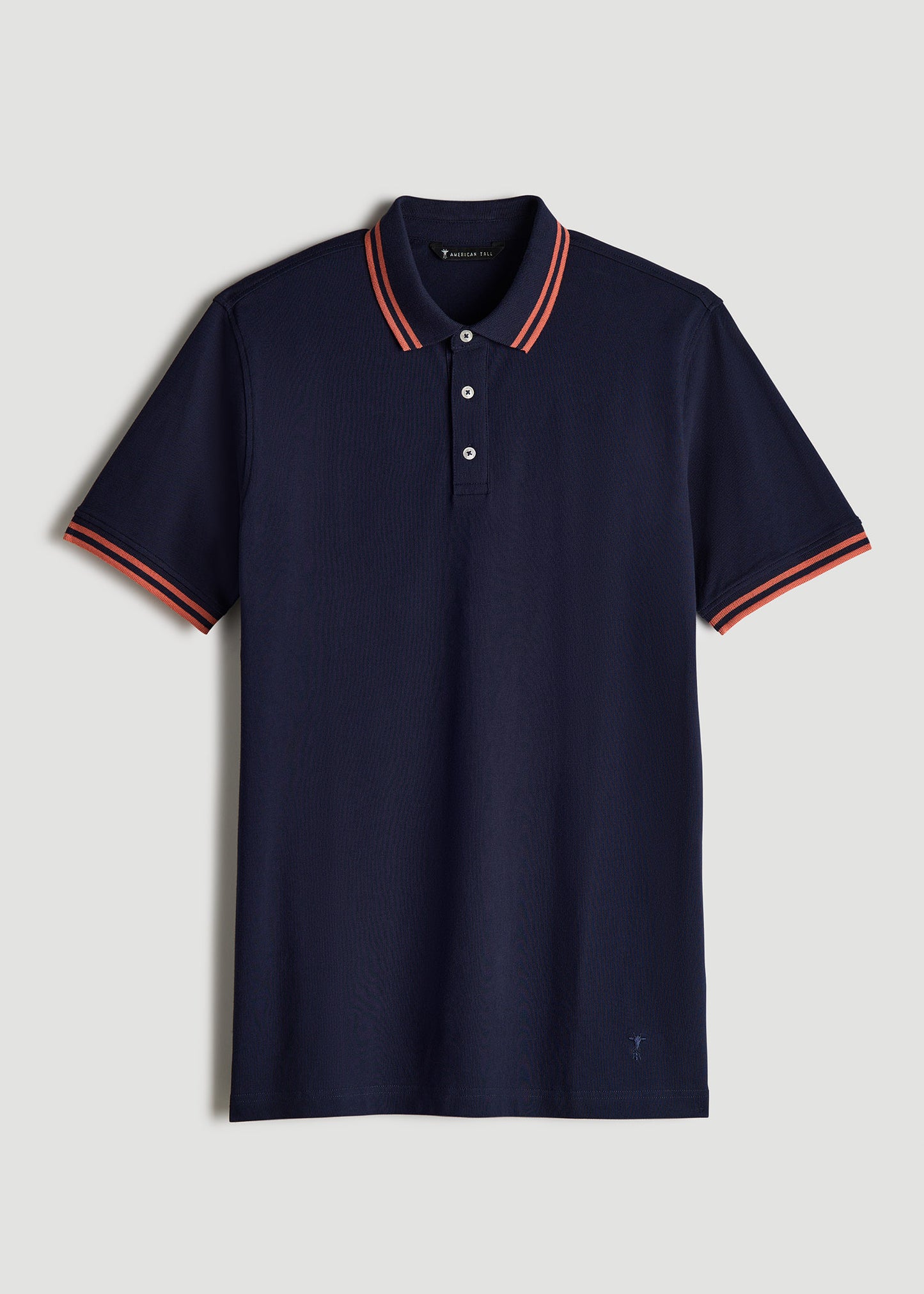 Contrast Tipped Polo Men's in Ecru