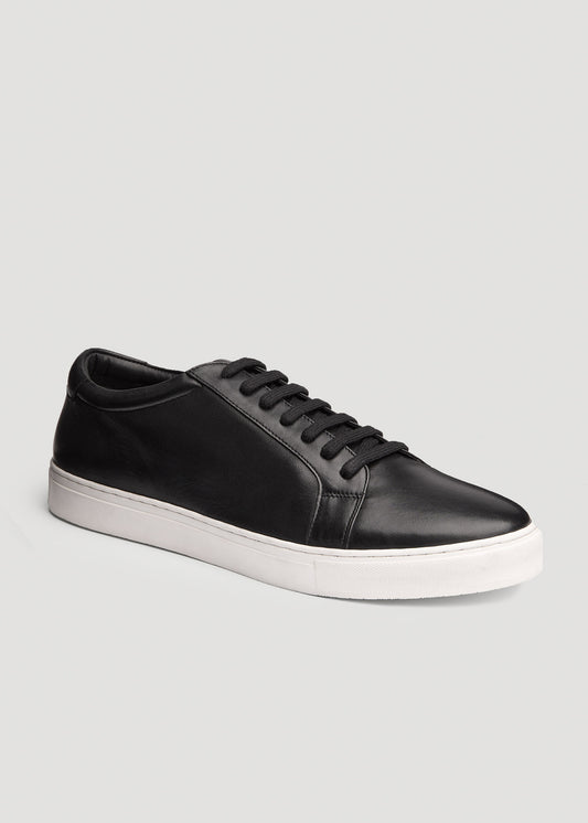 American-Tall-Men-Cupsole-Tennis-Sneaker-Black-front