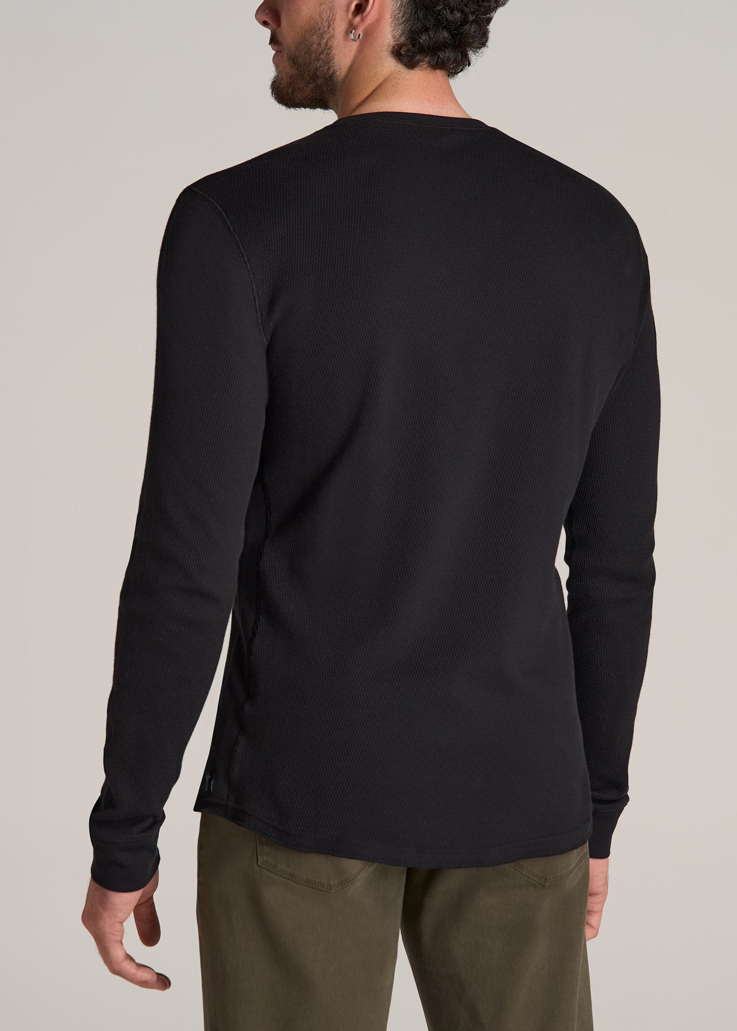 American-Tall-Men-Double-Honeycomb-Thermal-Crewneck-Black-back