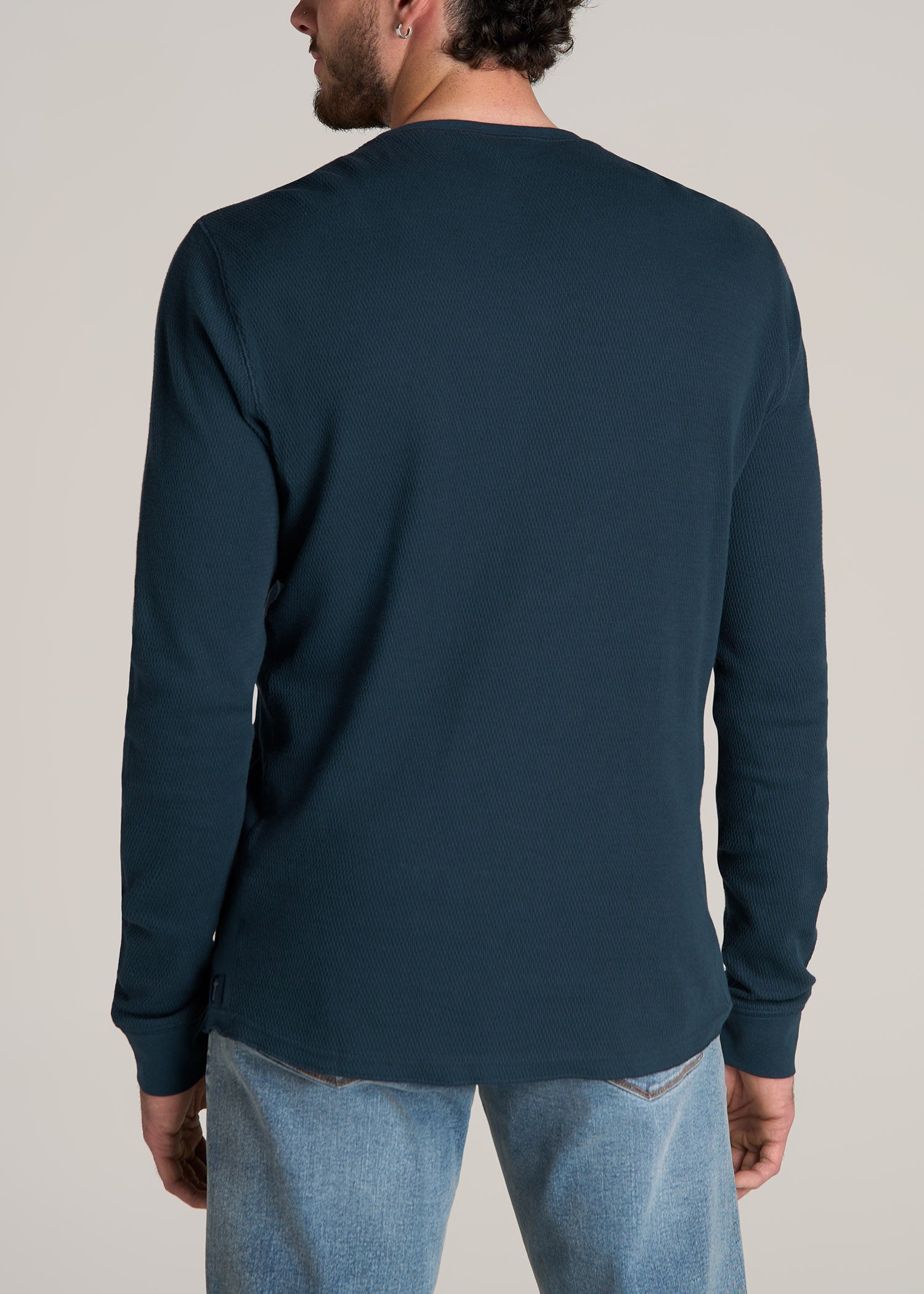 American-Tall-Men-Double-Honeycomb-Thermal-Crewneck-True-Navy-back