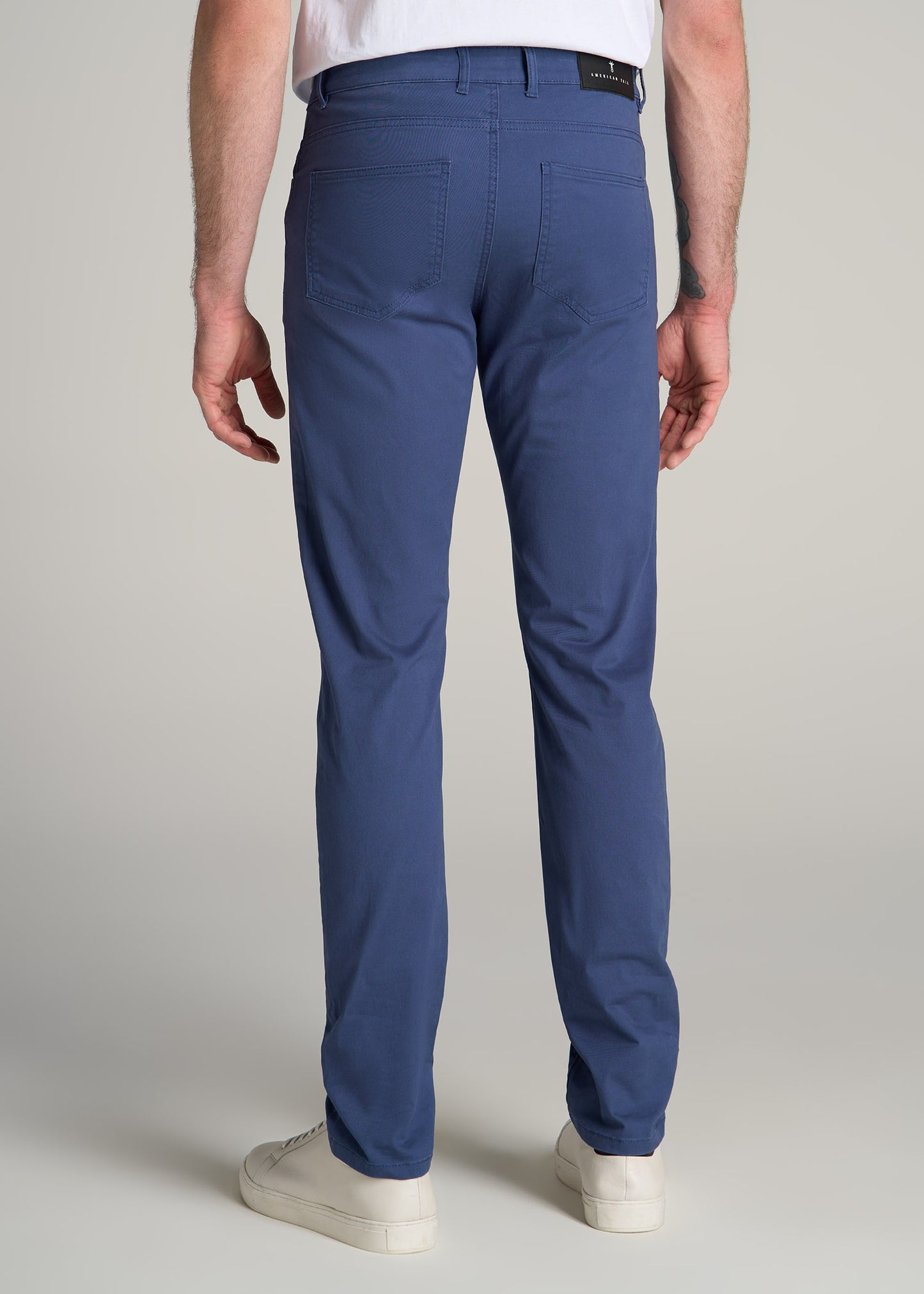 Dylan SLIM FIT Five-Pocket Pants For Tall Men in Steel Blue