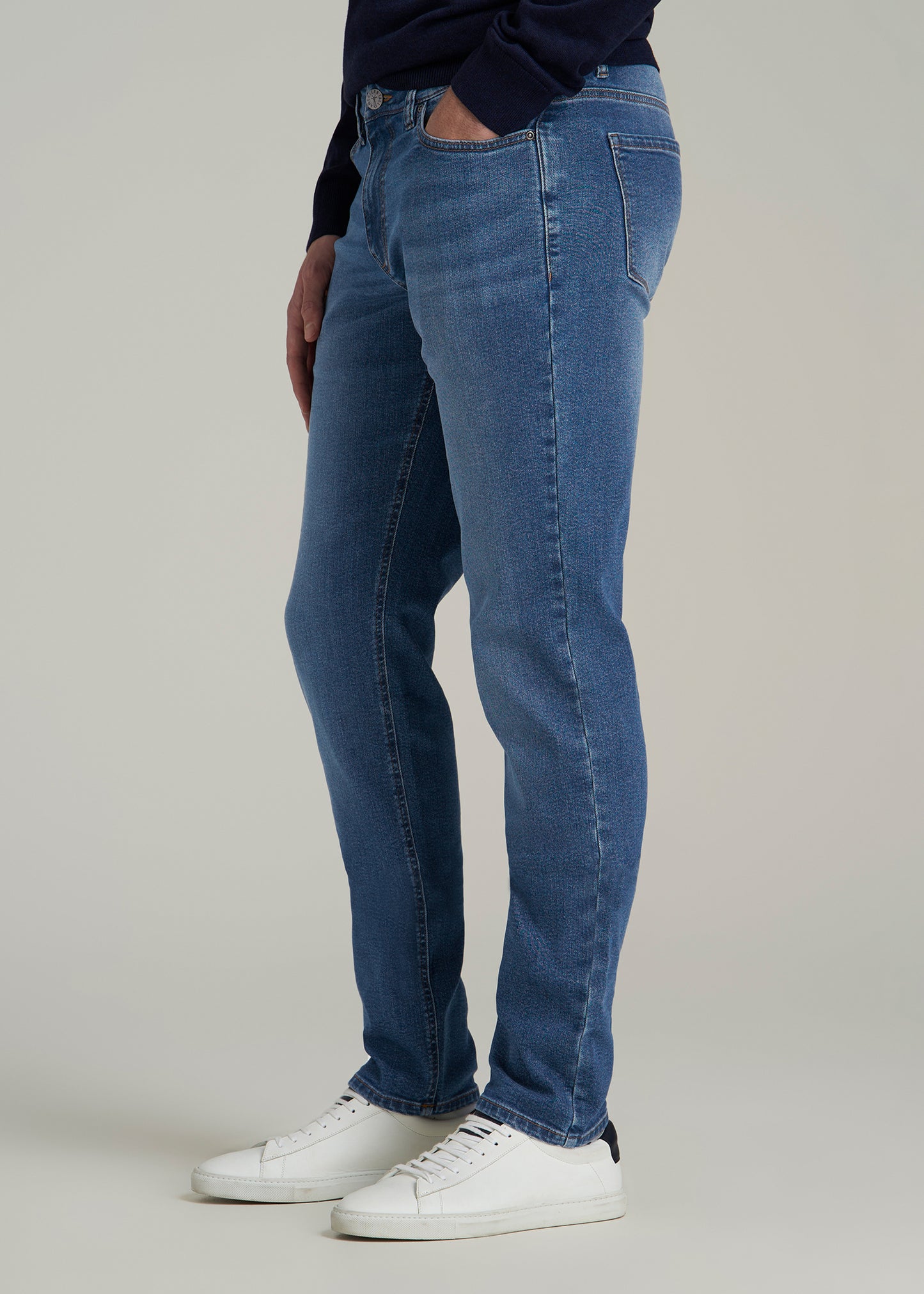 Dylan SLIM-FIT Jeans for Tall Men in Classic Mid Blue