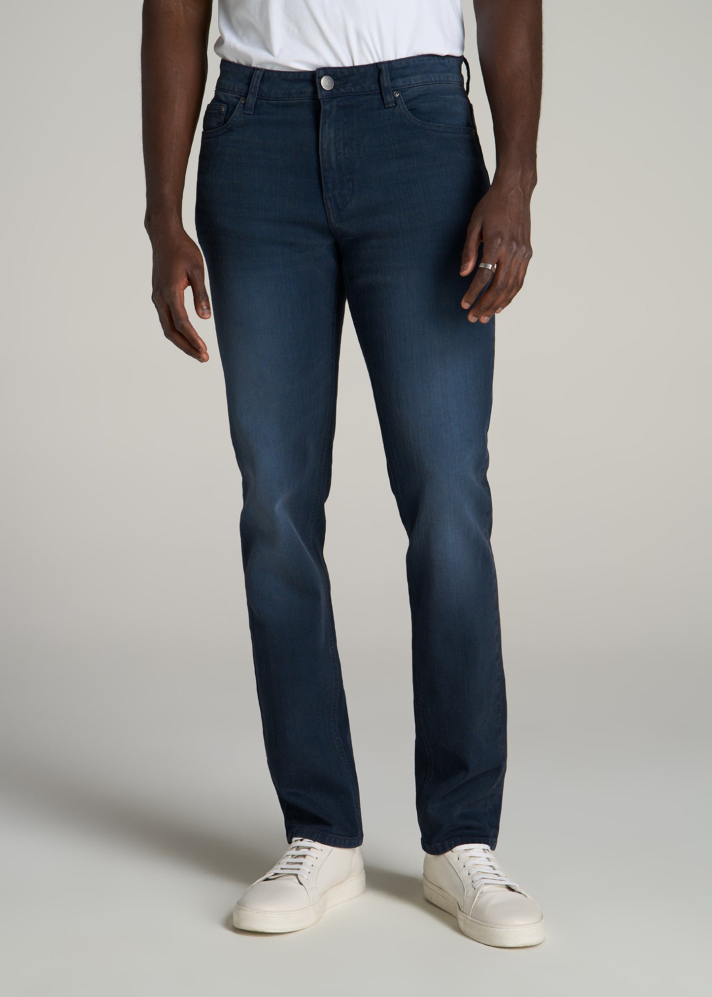 Dylan SLIM-FIT Jeans for Tall Men in Faded Blue Black