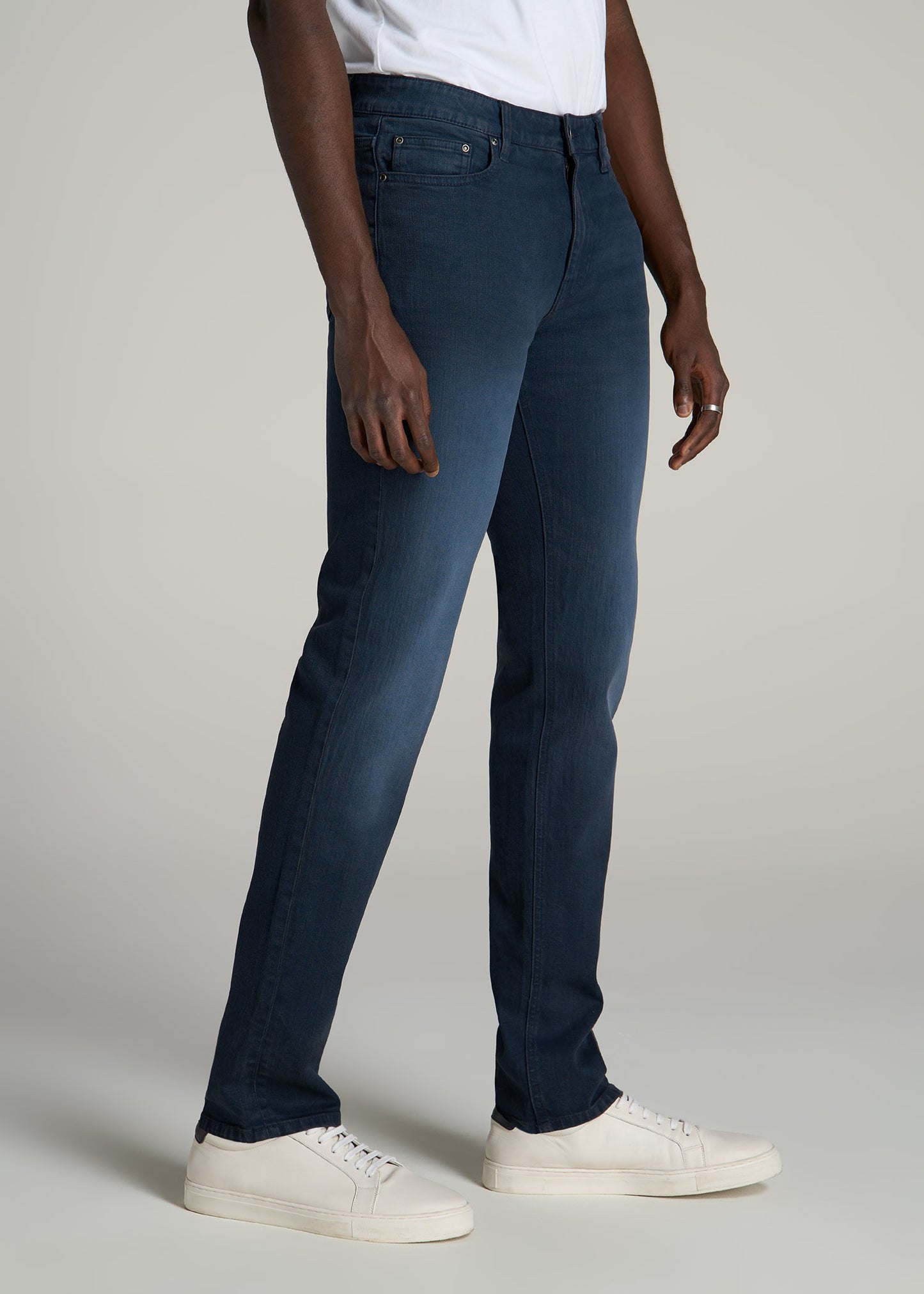 Dylan SLIM-FIT Jeans for Tall Men in Faded Blue Black