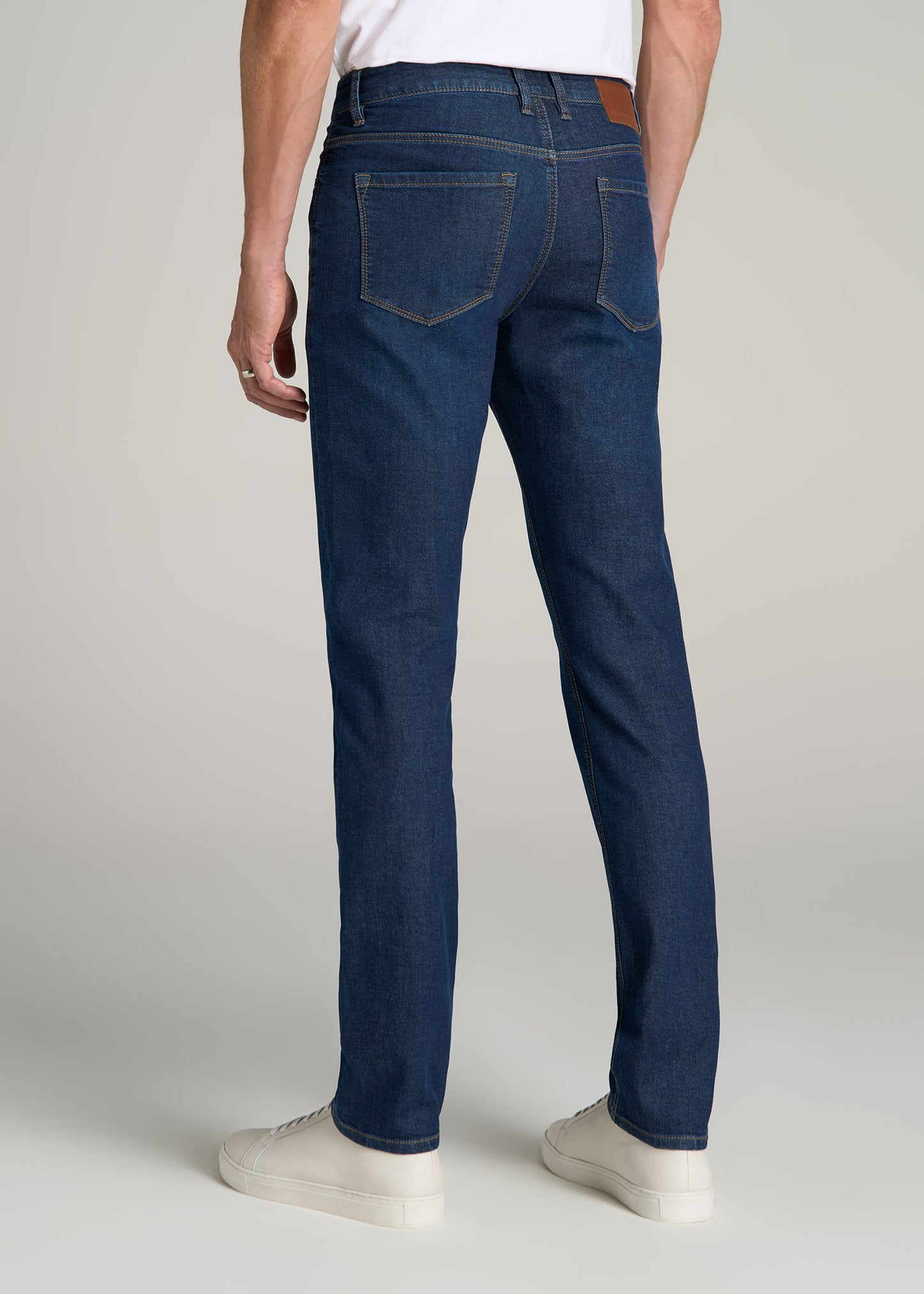 Dylan SLIM-FIT Fleeced Jeans for Tall Men in Colorado Blue Wash