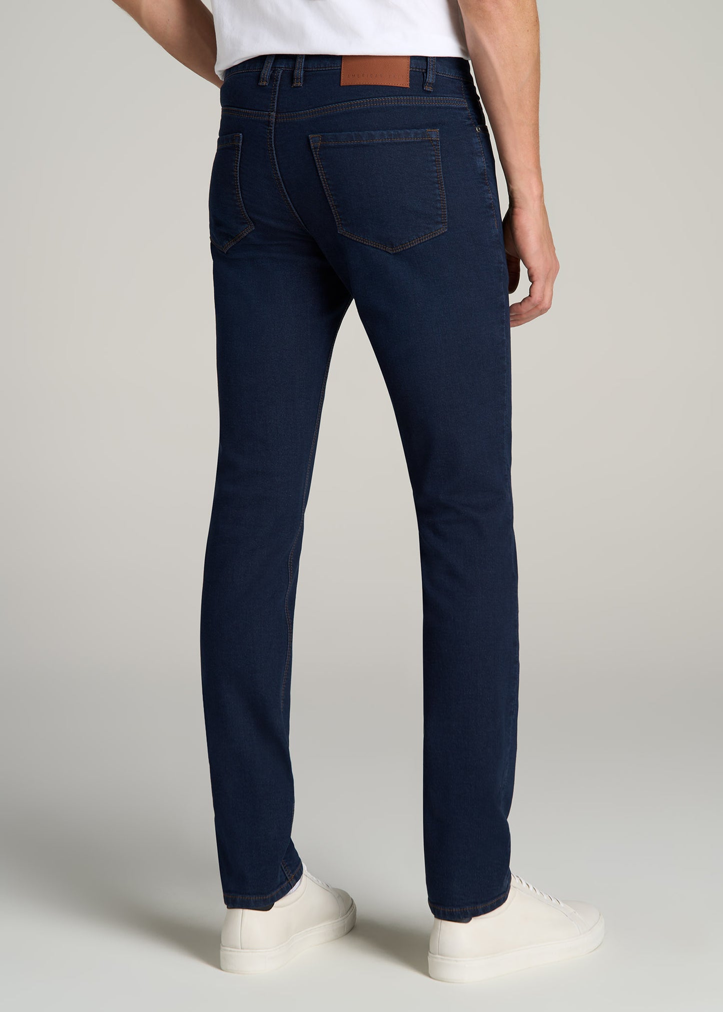 Dylan SLIM-FIT Fleeced Jeans for Tall Men in Rockies Blue