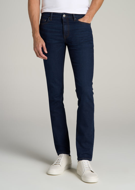 Dylan SLIM-FIT Fleeced Jeans for Tall Men in Rockies Blue