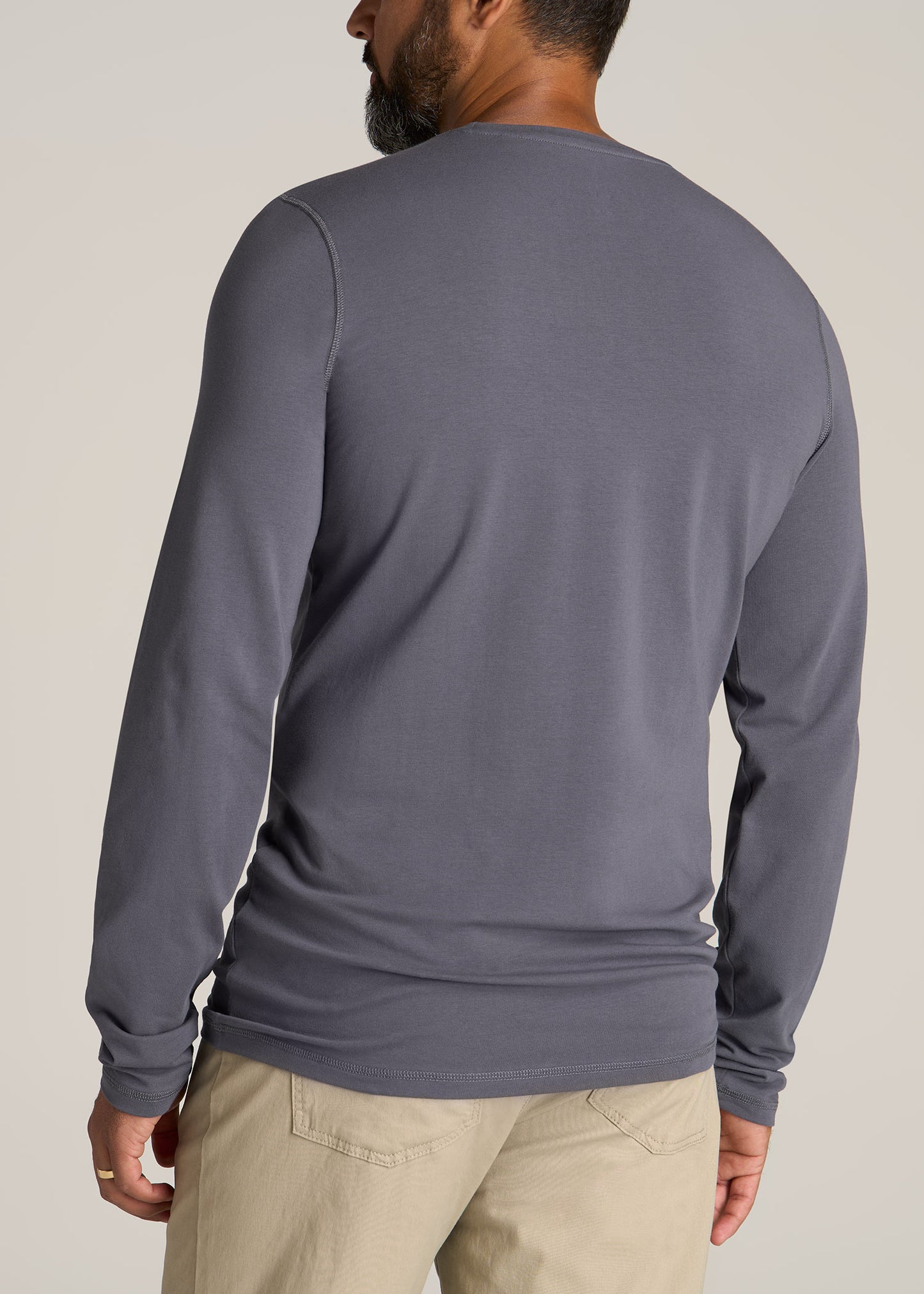 American-Tall-Men-Essential-Tee-Slim-fit-LS-Crewneck-Grey-Blue-back