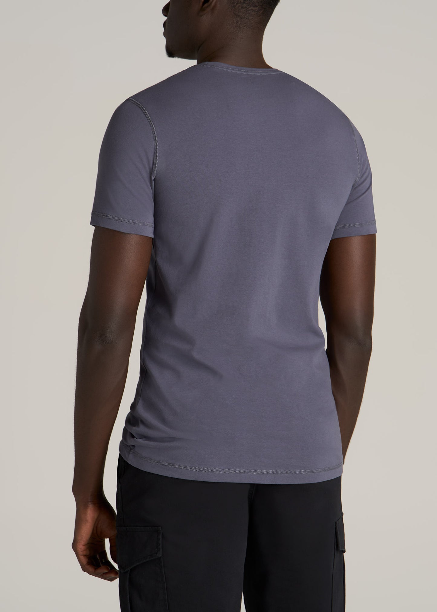 American-Tall-Men-Essential-Tees-Slim-fit-SS-Crewneck-Grey-Blue-back