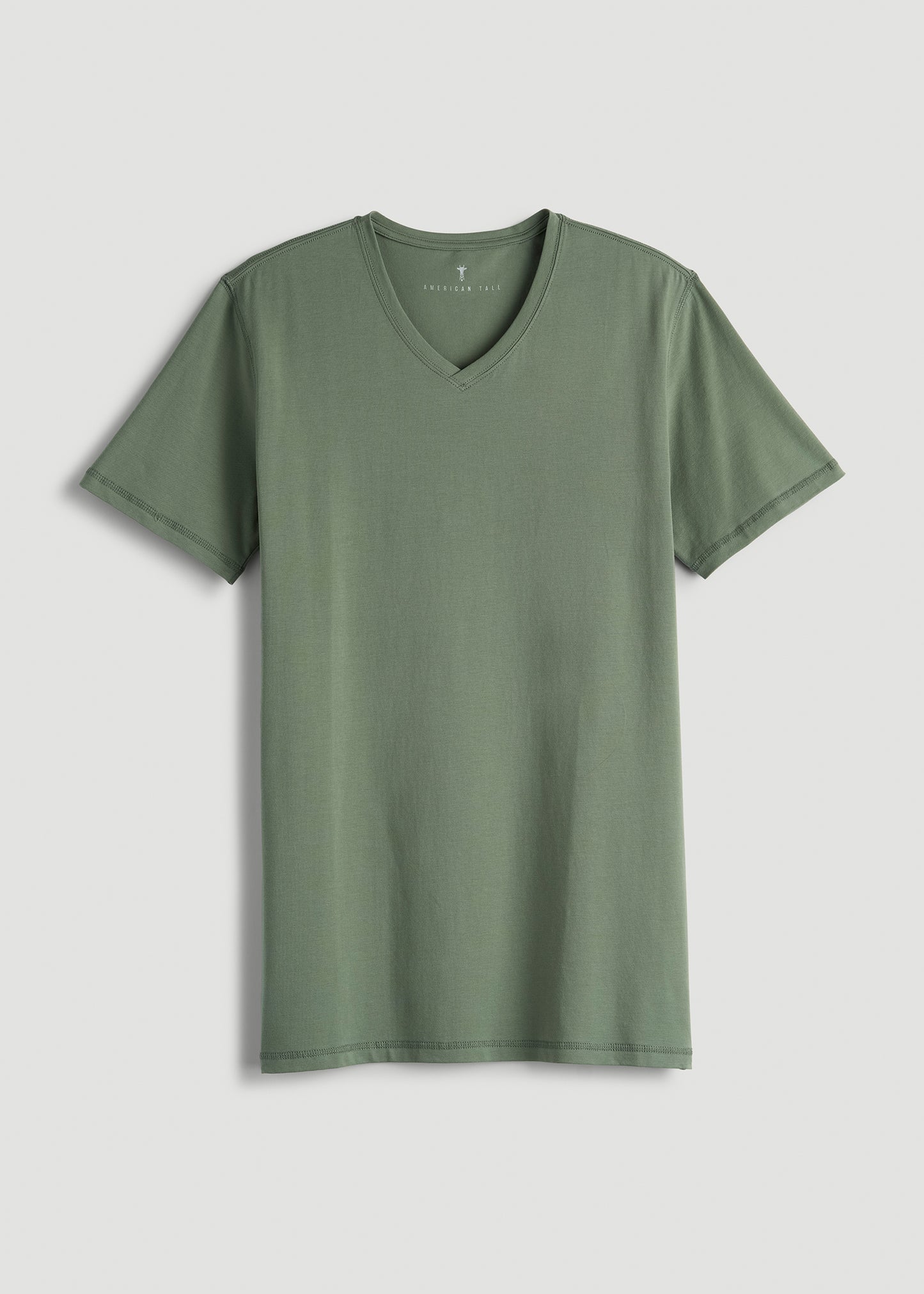 The Essential SLIM-FIT V-Neck Tee for Tall Men in Dark Seagrass