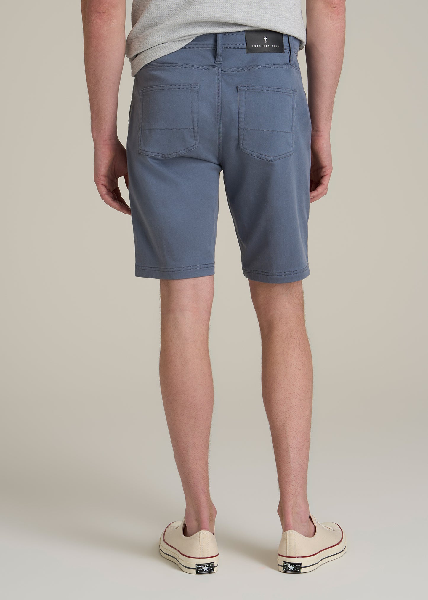 Everyday Comfort 5 Pocket Short for Tall Men in Blue Slate